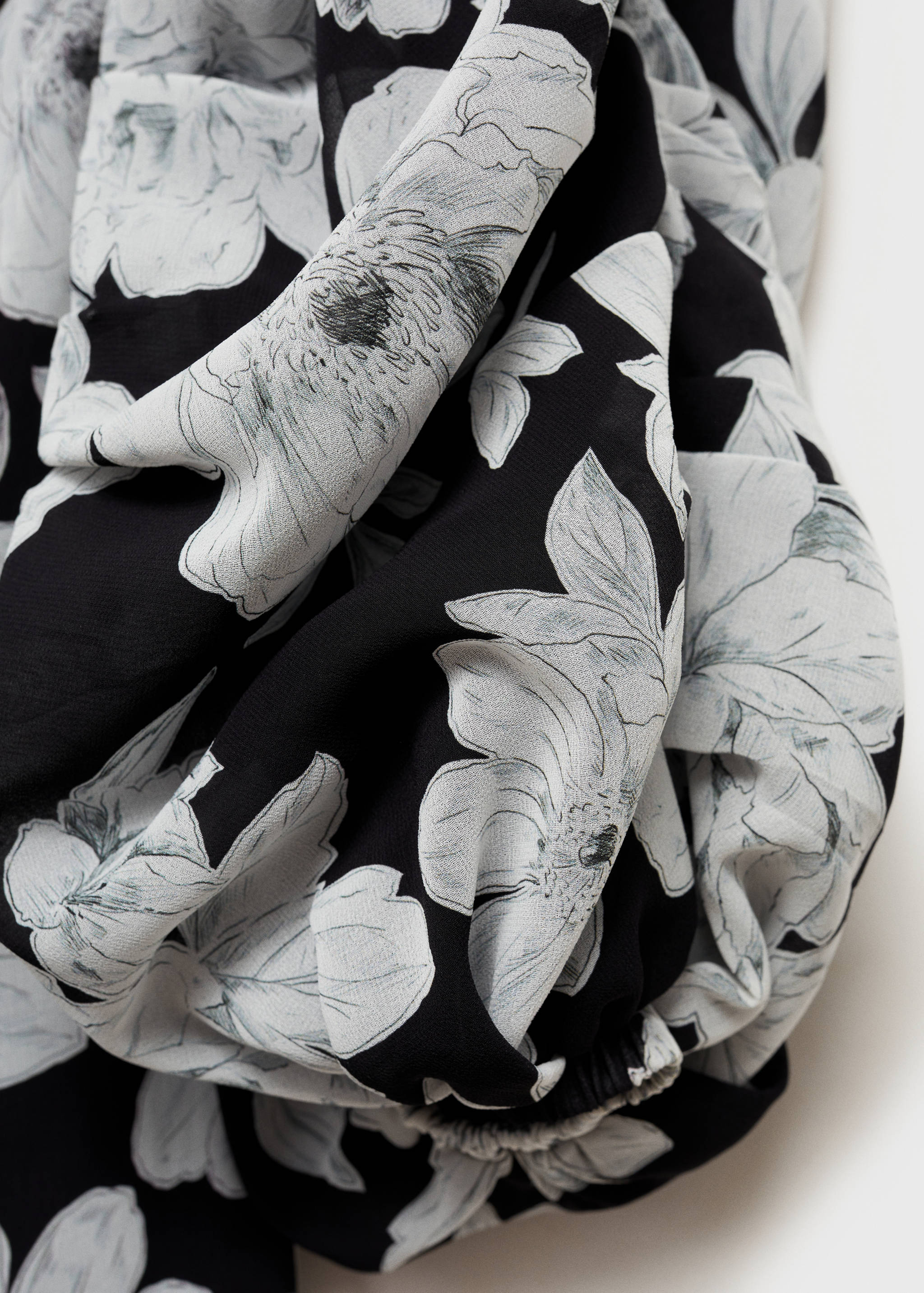 Strapless floral dress - Details of the article 0