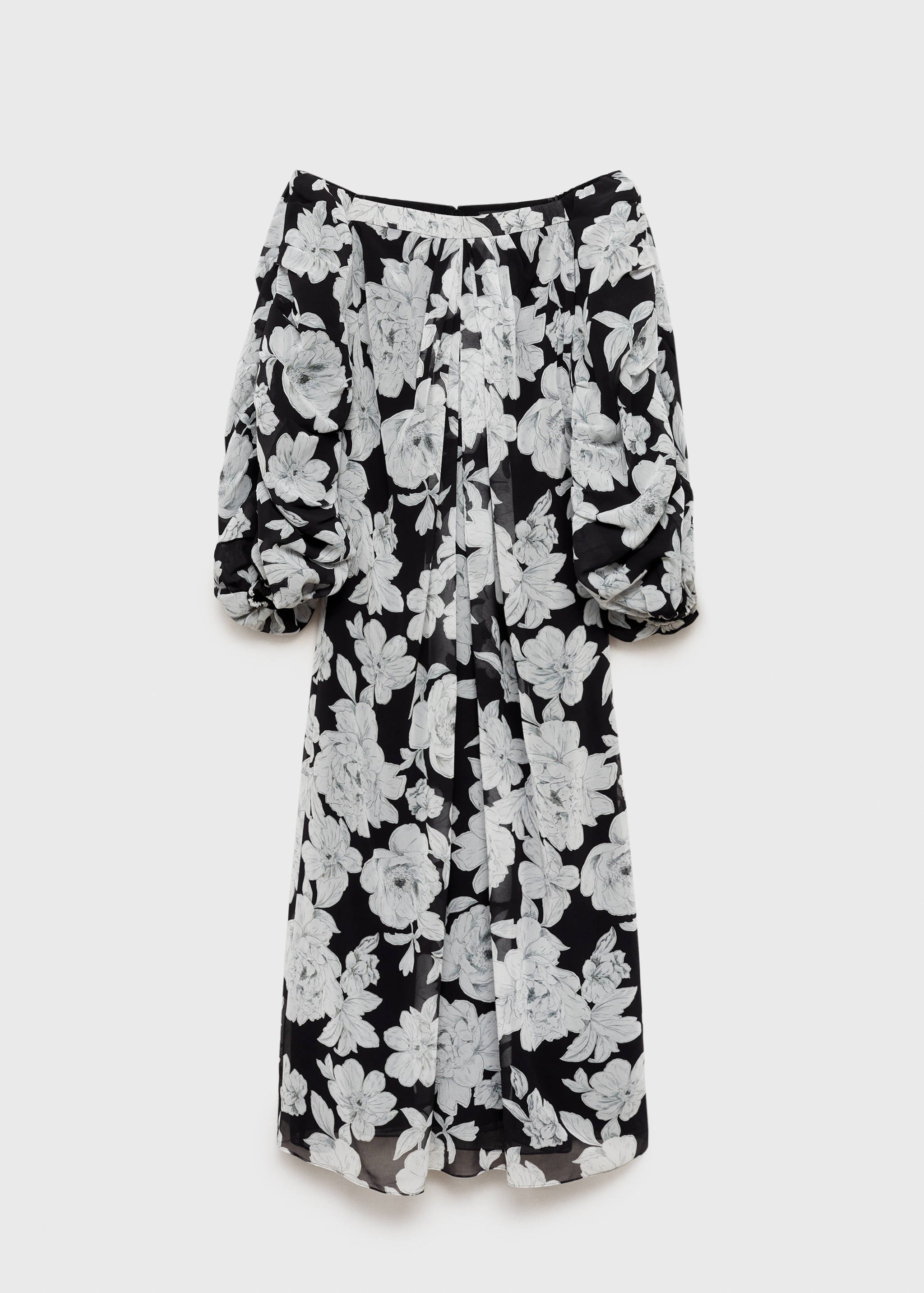 Strapless floral dress - Article without model