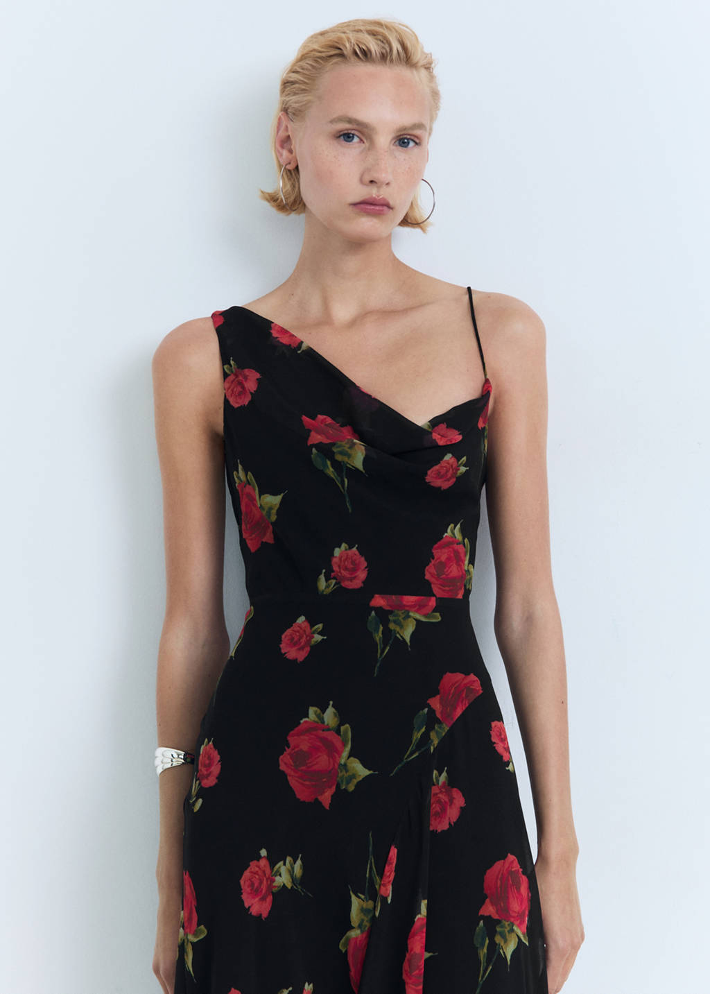Long floral-print dress - Women | MANGO OUTLET USA