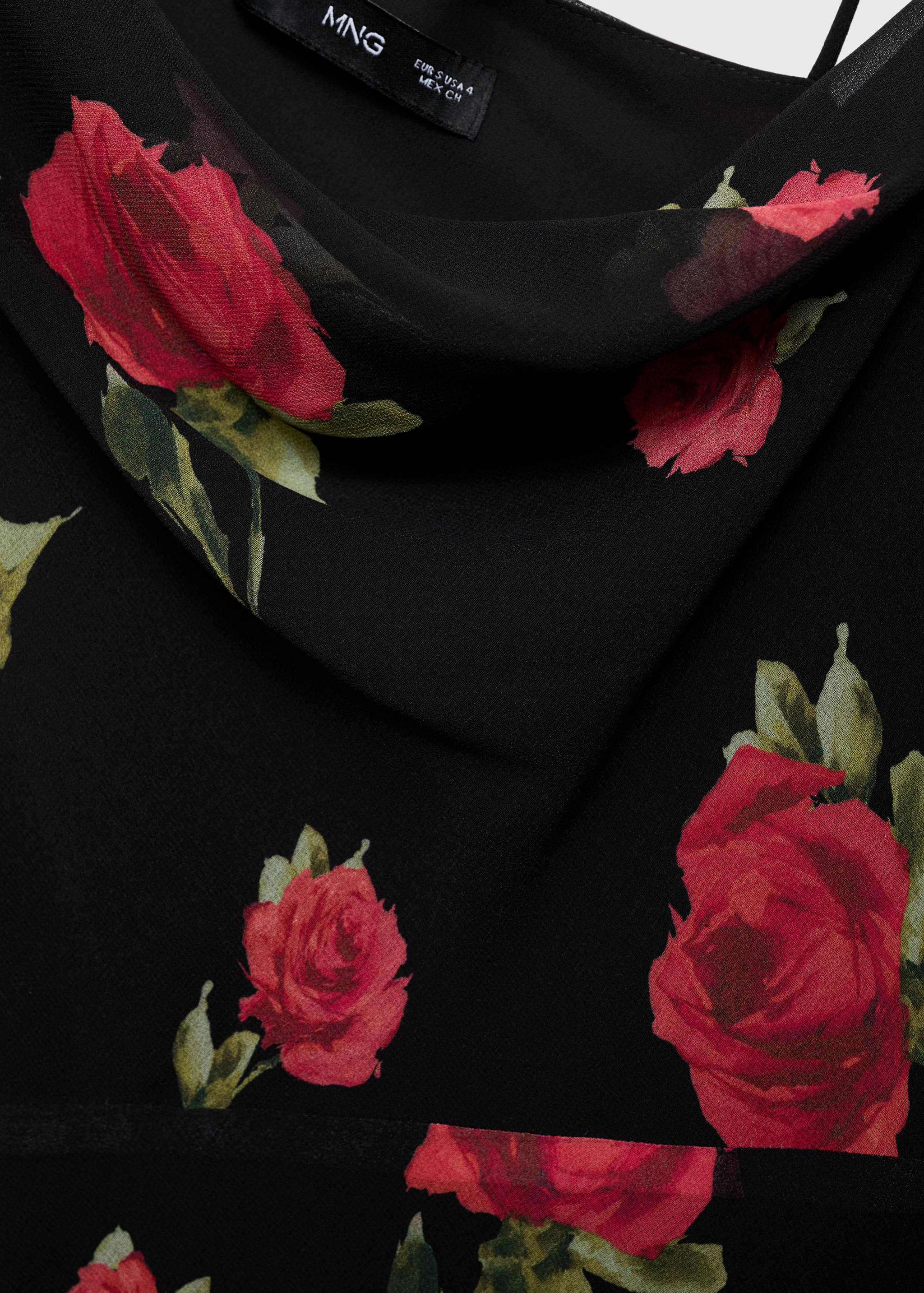 Long floral-print dress - Details of the article 8