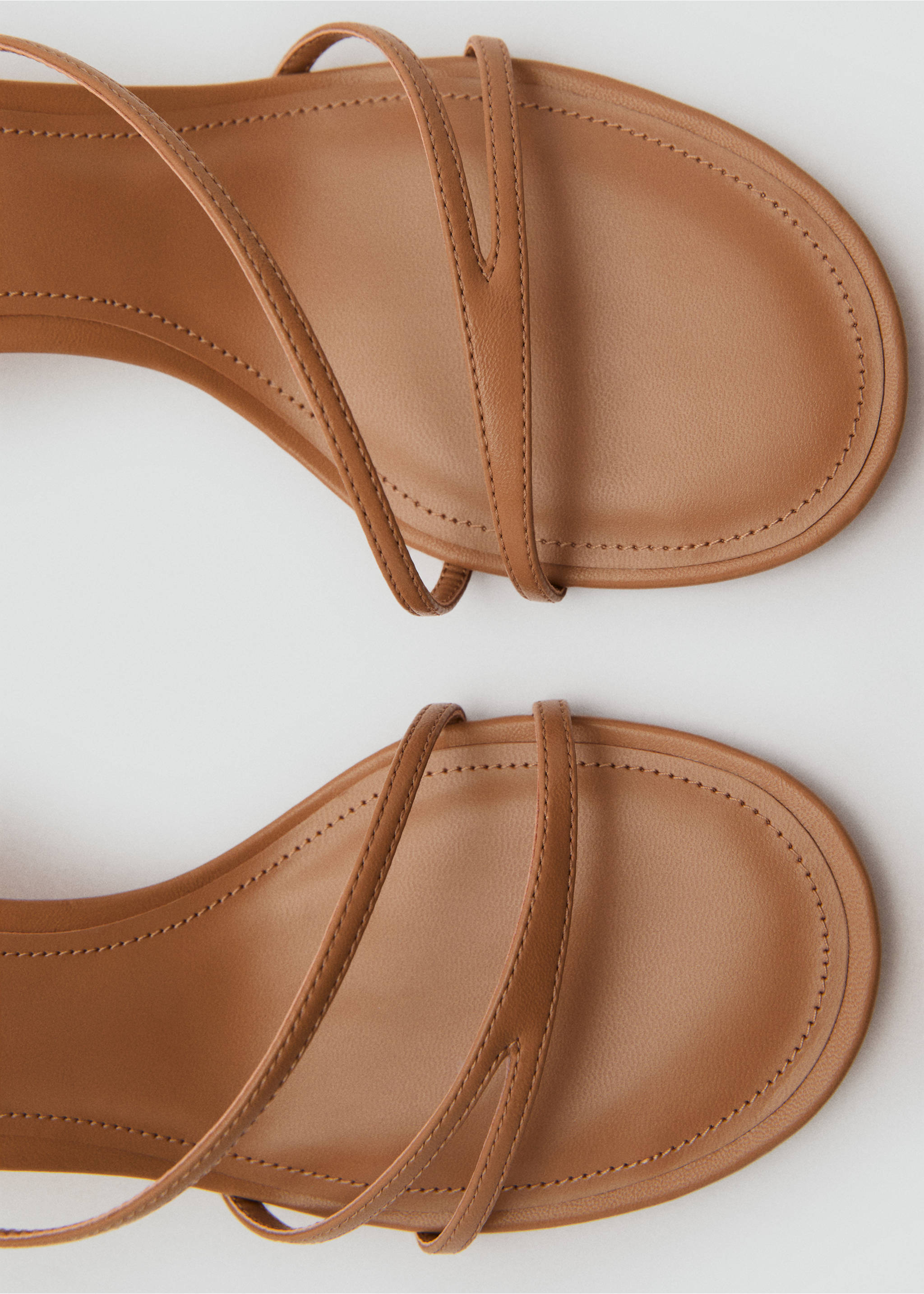 Sandales à lanières et talon - Détail de l'article 3, Caramel. Ref: 87006715-00.