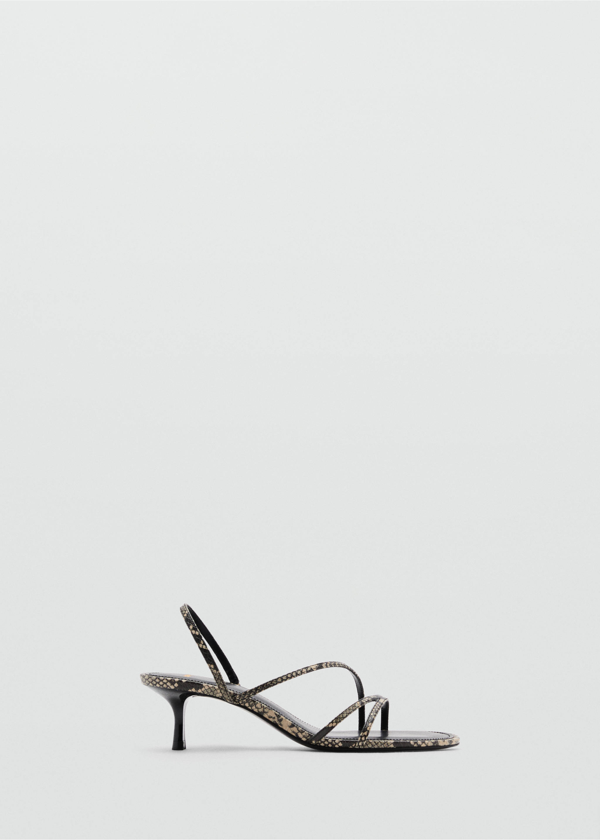 Strappy heeled sandals - Article without model, Grey. Ref: 87006715-00.