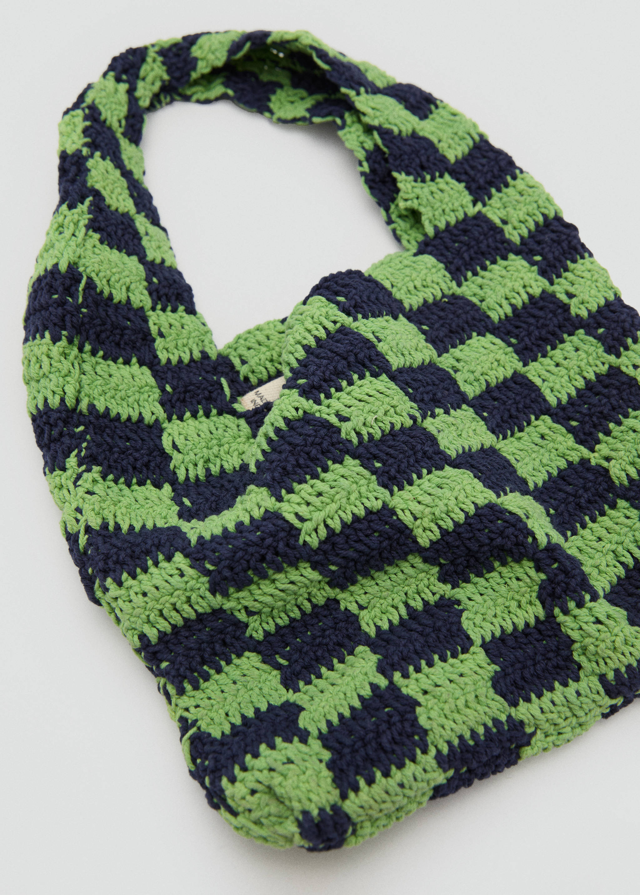 Häkeltasche mit Karo-Muster - Detail des Artikels 2