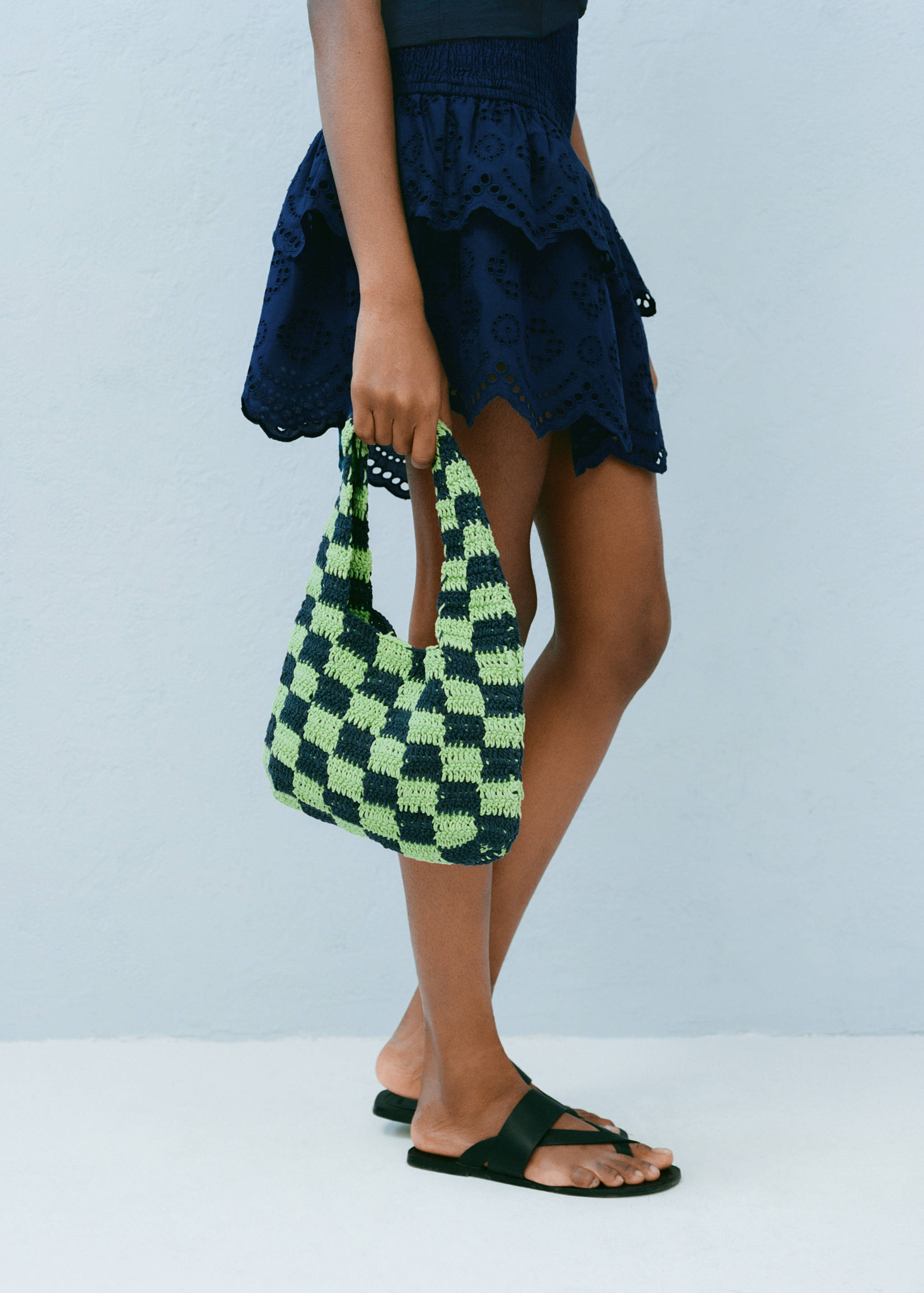 Häkeltasche mit Karo-Muster - Detail des Artikels 9