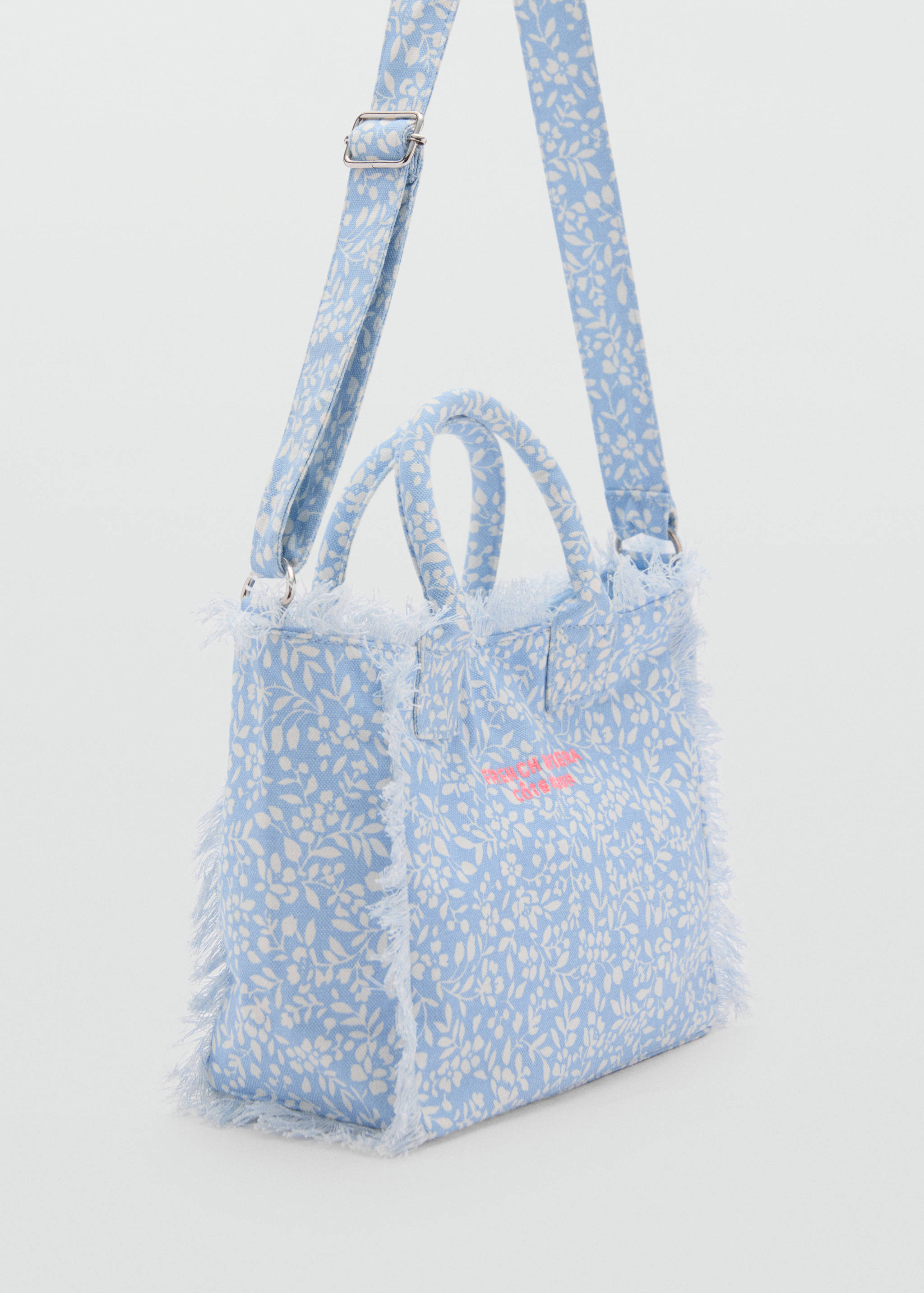 Floral-print mini tote - Medium plane