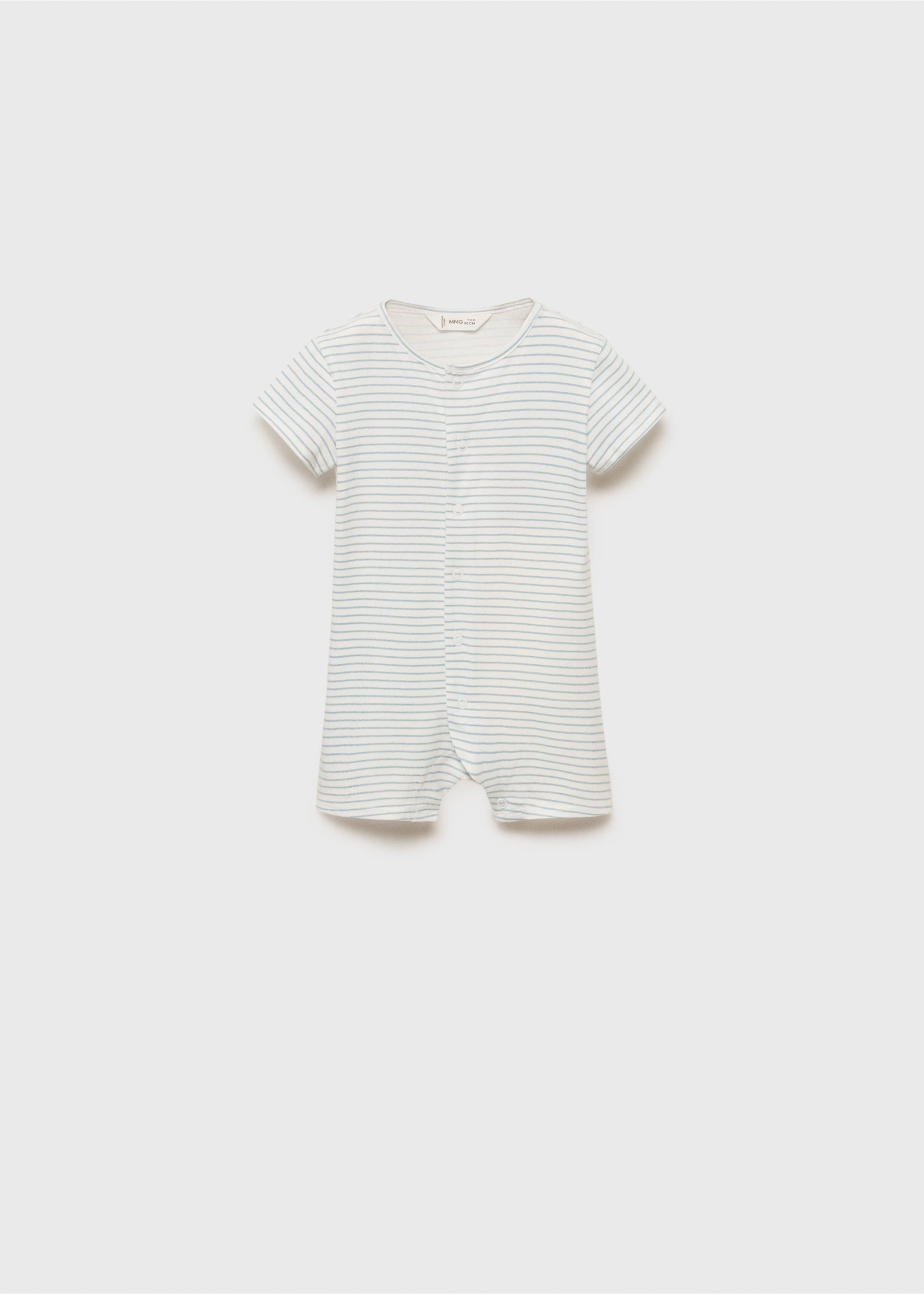 Striped bodysuit pyjamas - Article without model, Blue. Ref: 87006724-00.