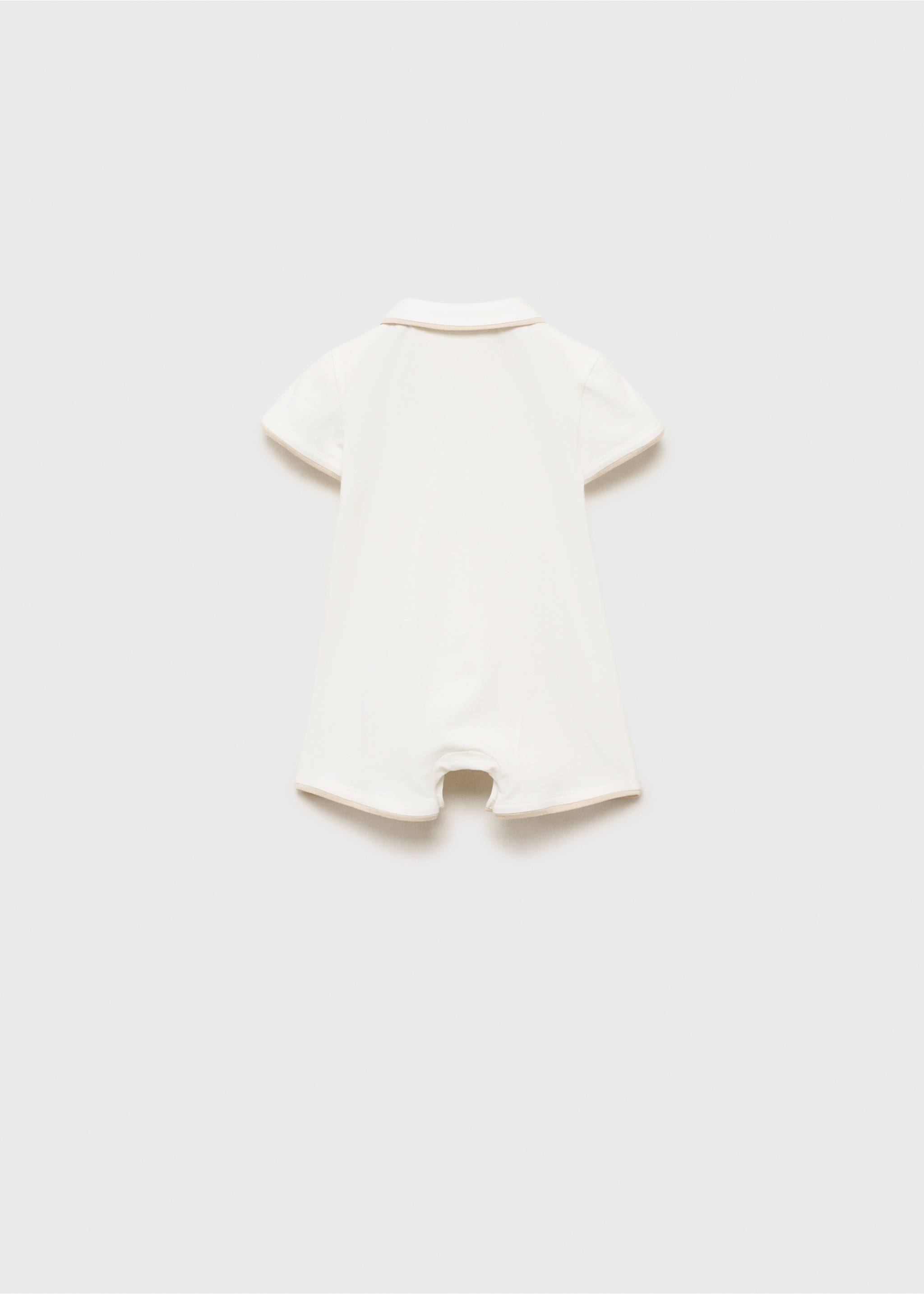 Cotton body pyjamas - Reverse of the article, Sand. Ref: 87006725-00.