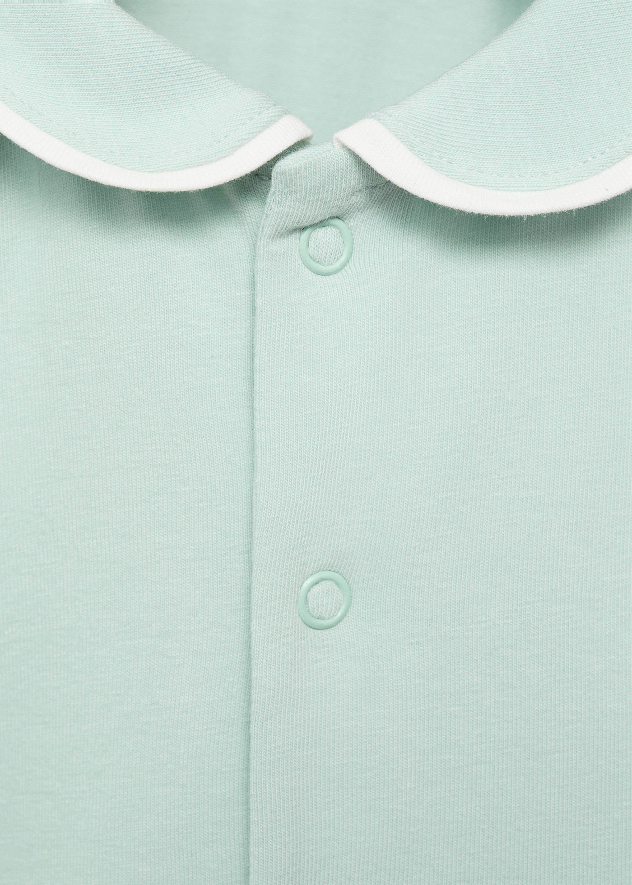 Babydoll-neck bodysuit pyjamas - Details of the article 8