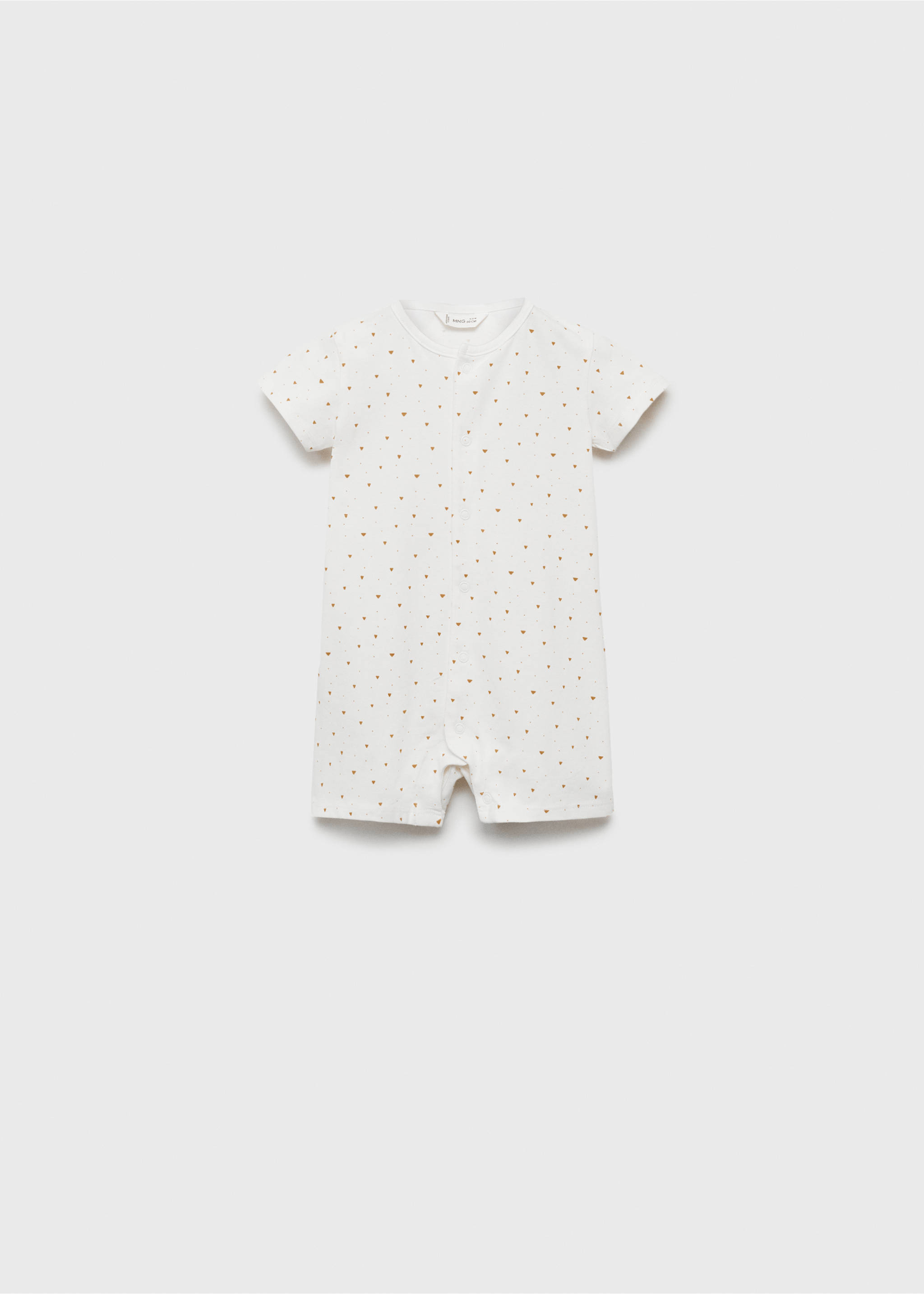 Short cotton pyjamas - Article without model, Mustard. Ref: 87006727-00.