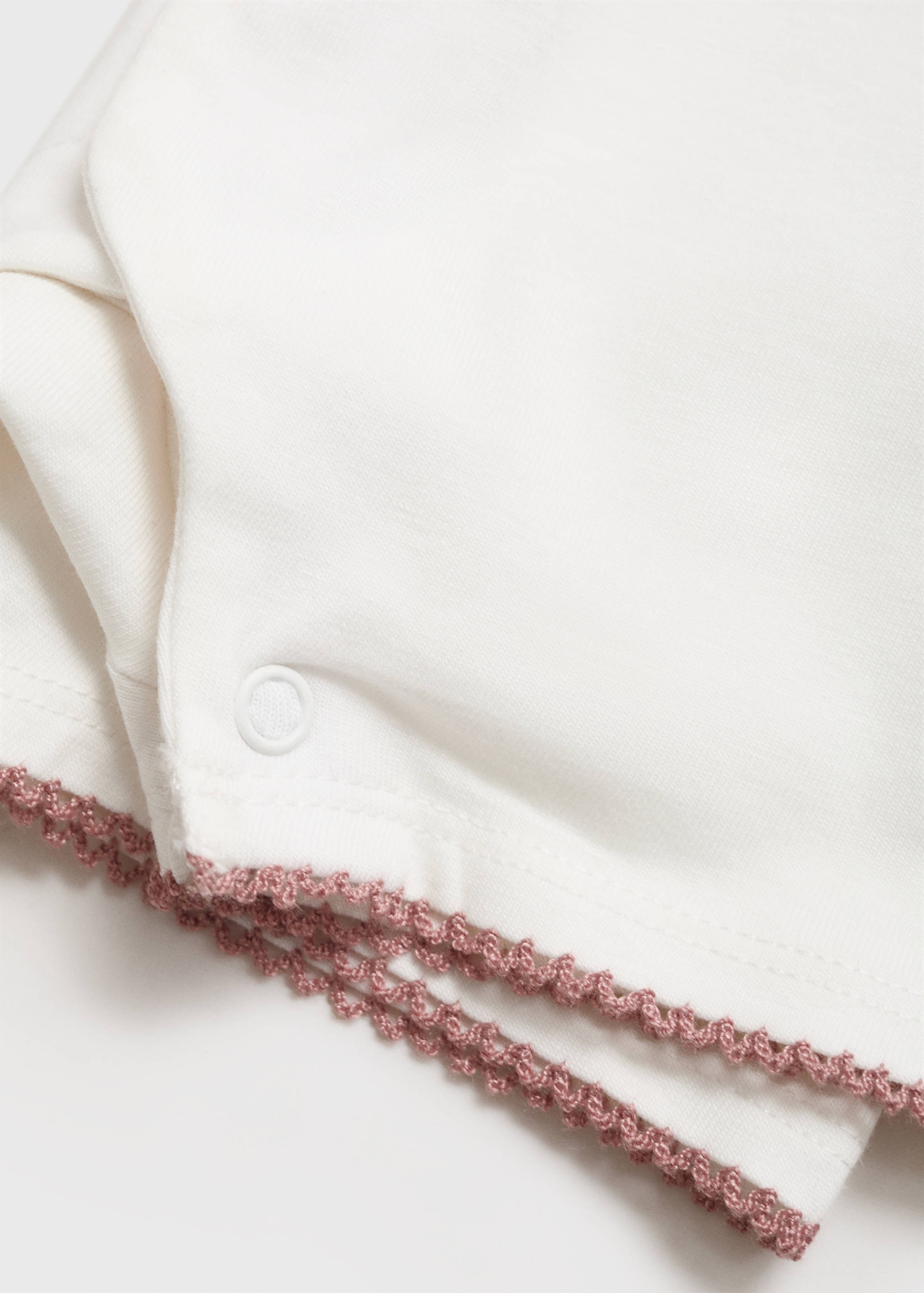 Babydoll-neck bodysuit pyjamas - Details of the article 8