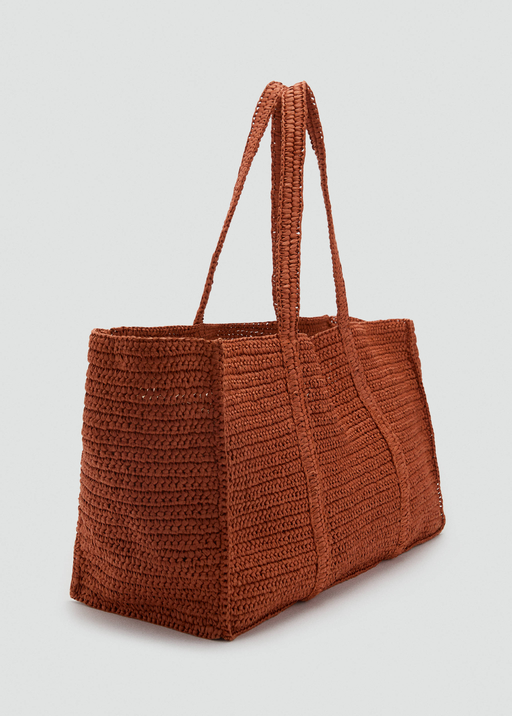 Natural fibre double-handle shopping bag - Medium plane