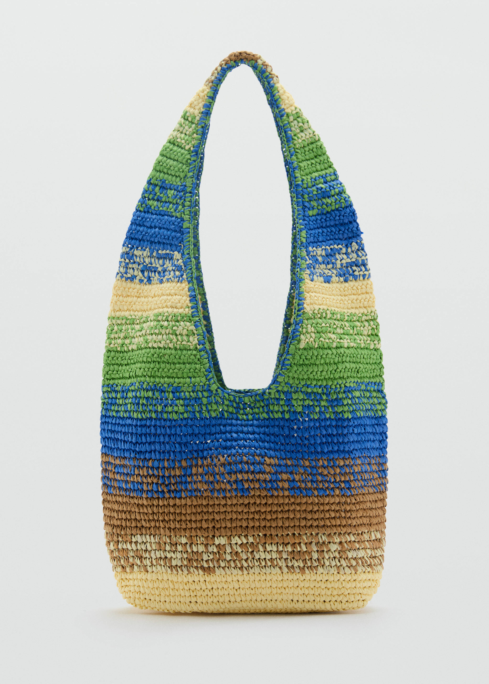 Natural fibre gradient shopping bag - Article without model
