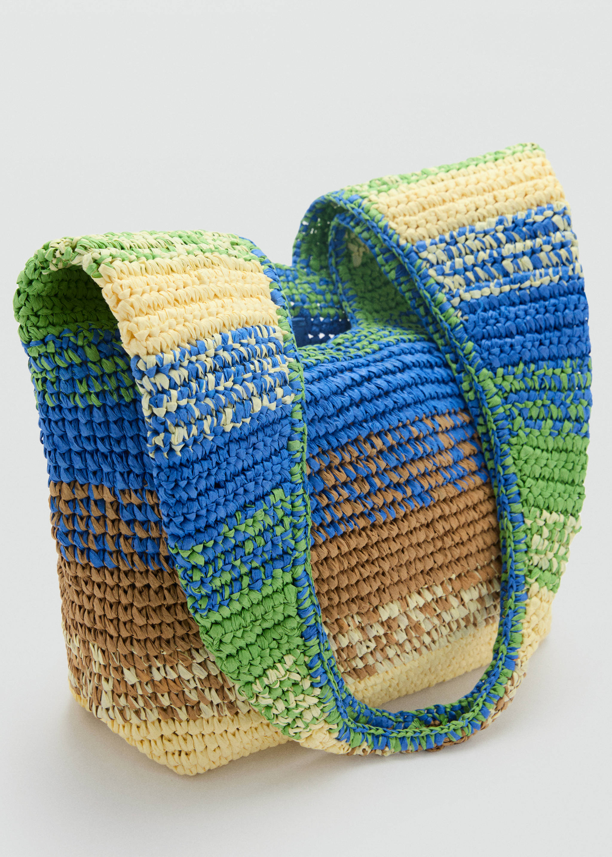 Natural fibre gradient shopping bag - Details of the article 1