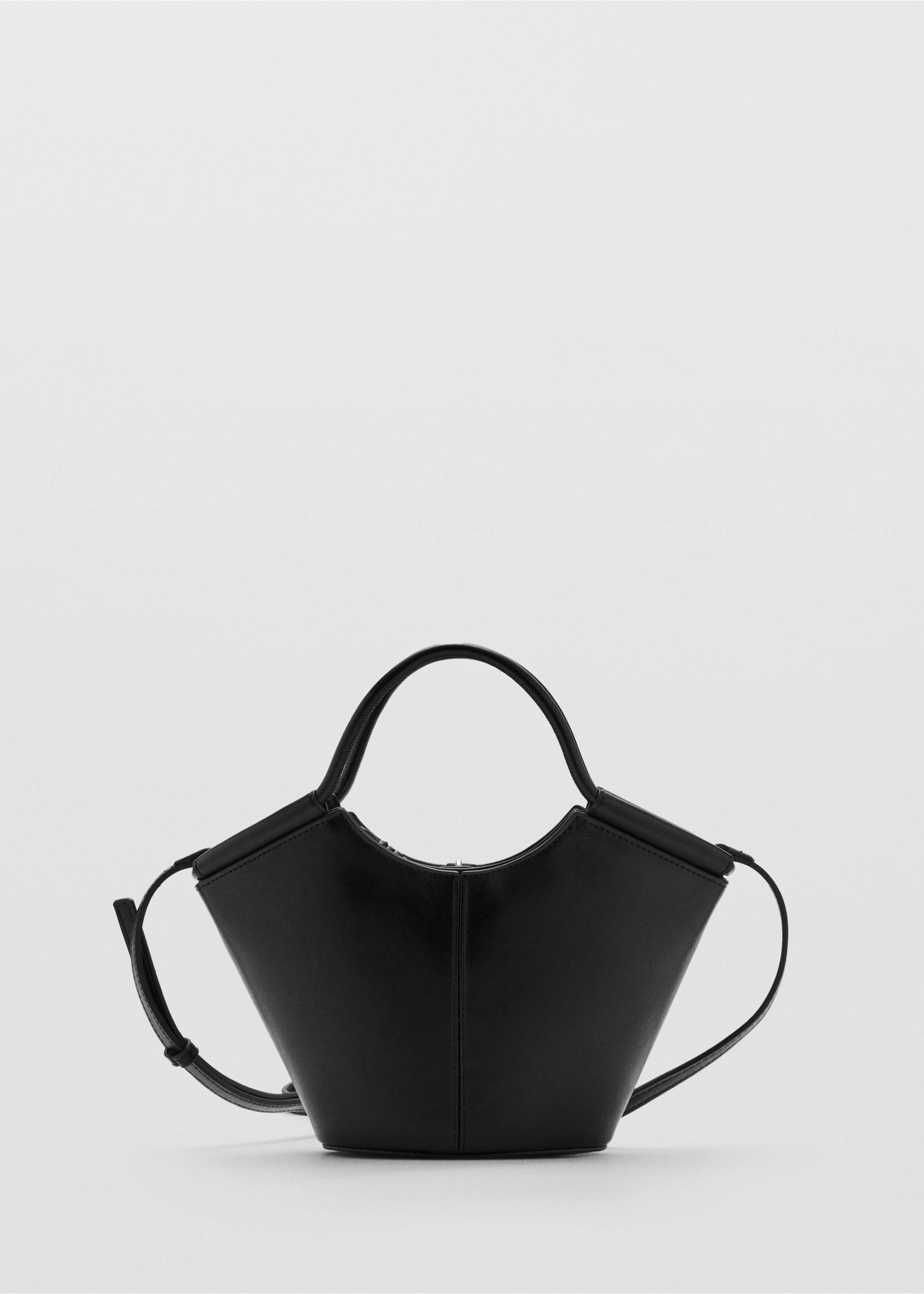 Mini sac à bandoulière style cabas - Article sans modèle, Noir. Ref: 87007174-00.