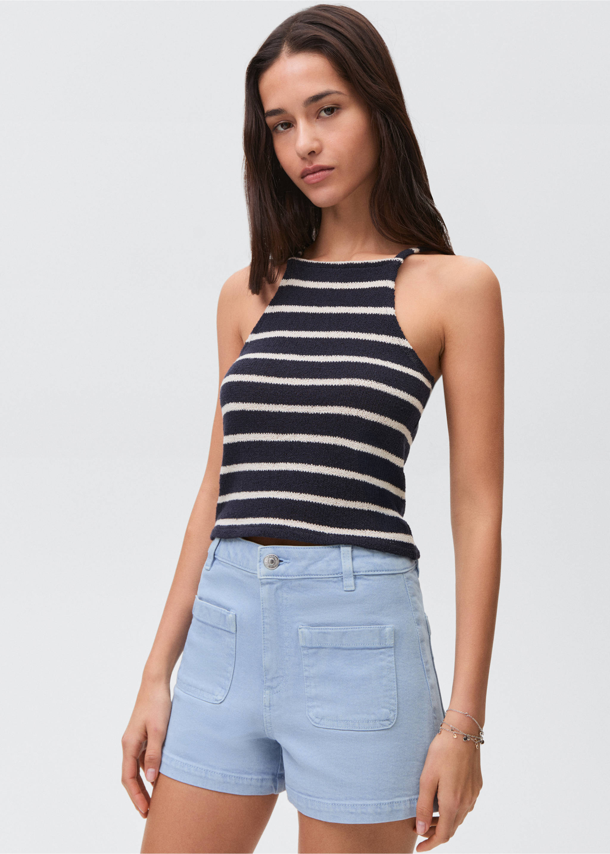 Shorts texans butxaques - Pla mig, Blau. Ref: 87007175-00.