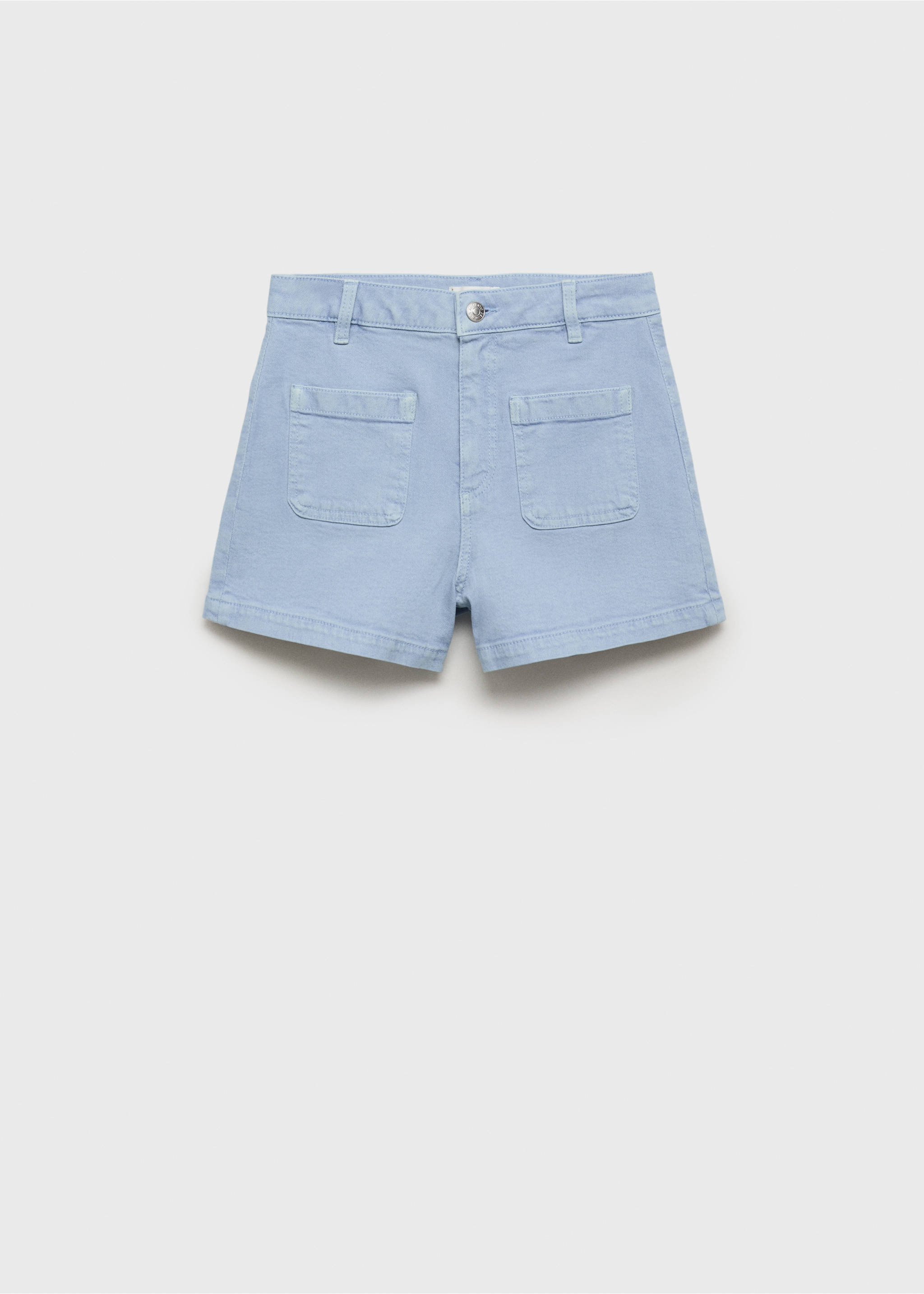 Denim shorts with pockets - Article without model, Blue. Ref: 87007175-00.
