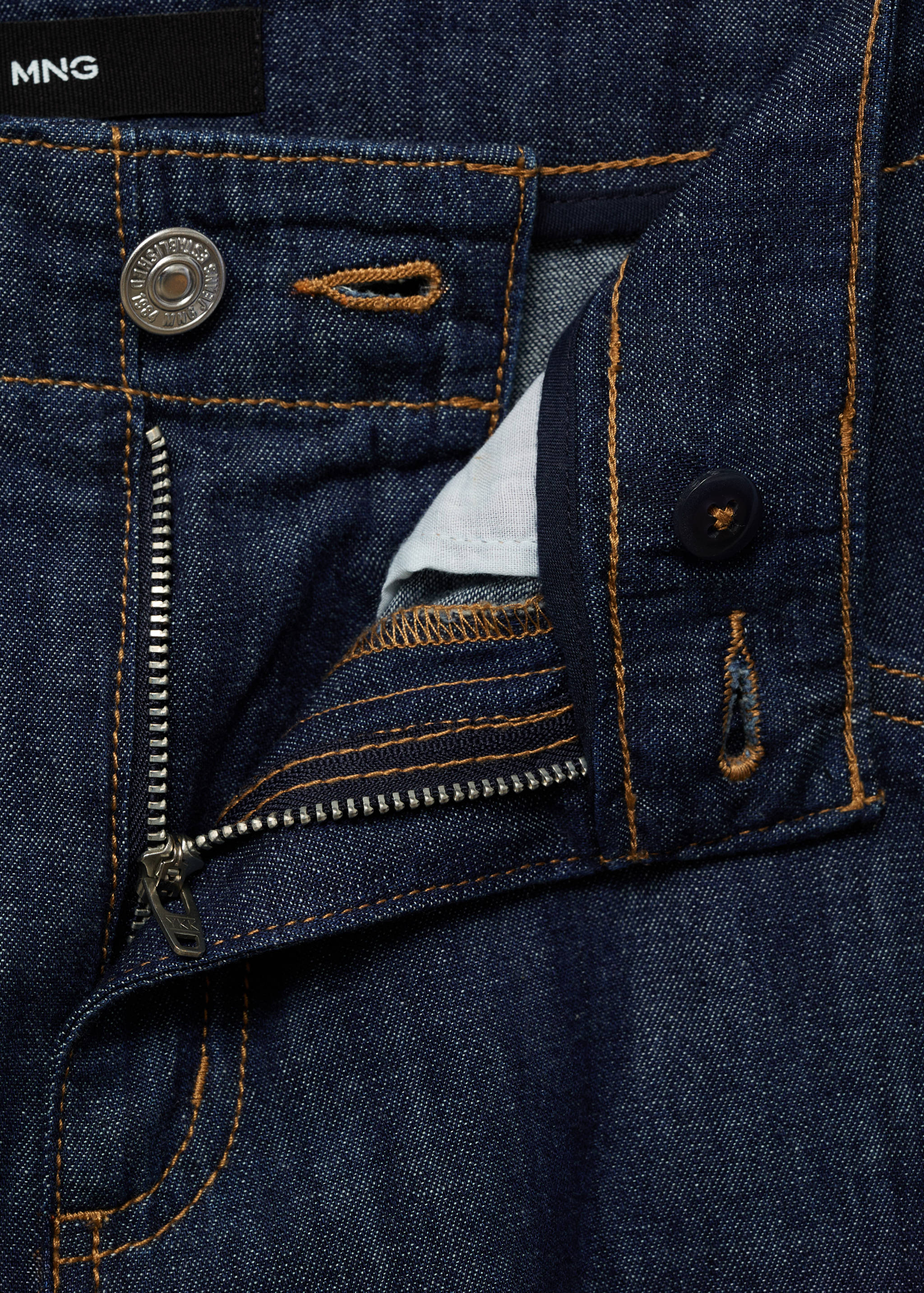 Wideleg-Jeans mit mittlerer Bundhöhe - Detail des Artikels 8