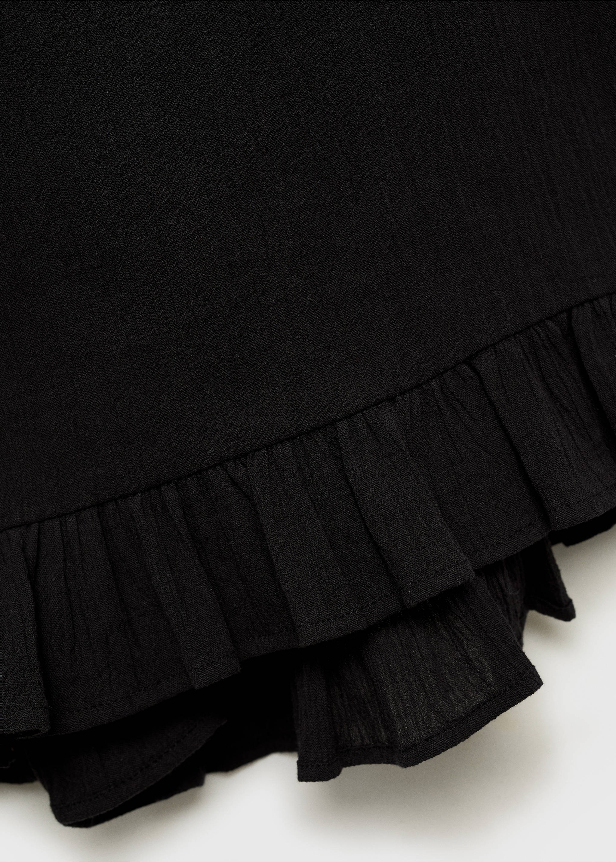 Beaded embroidered shorts - Details of the article 0, Black. Ref: 87007184-00.