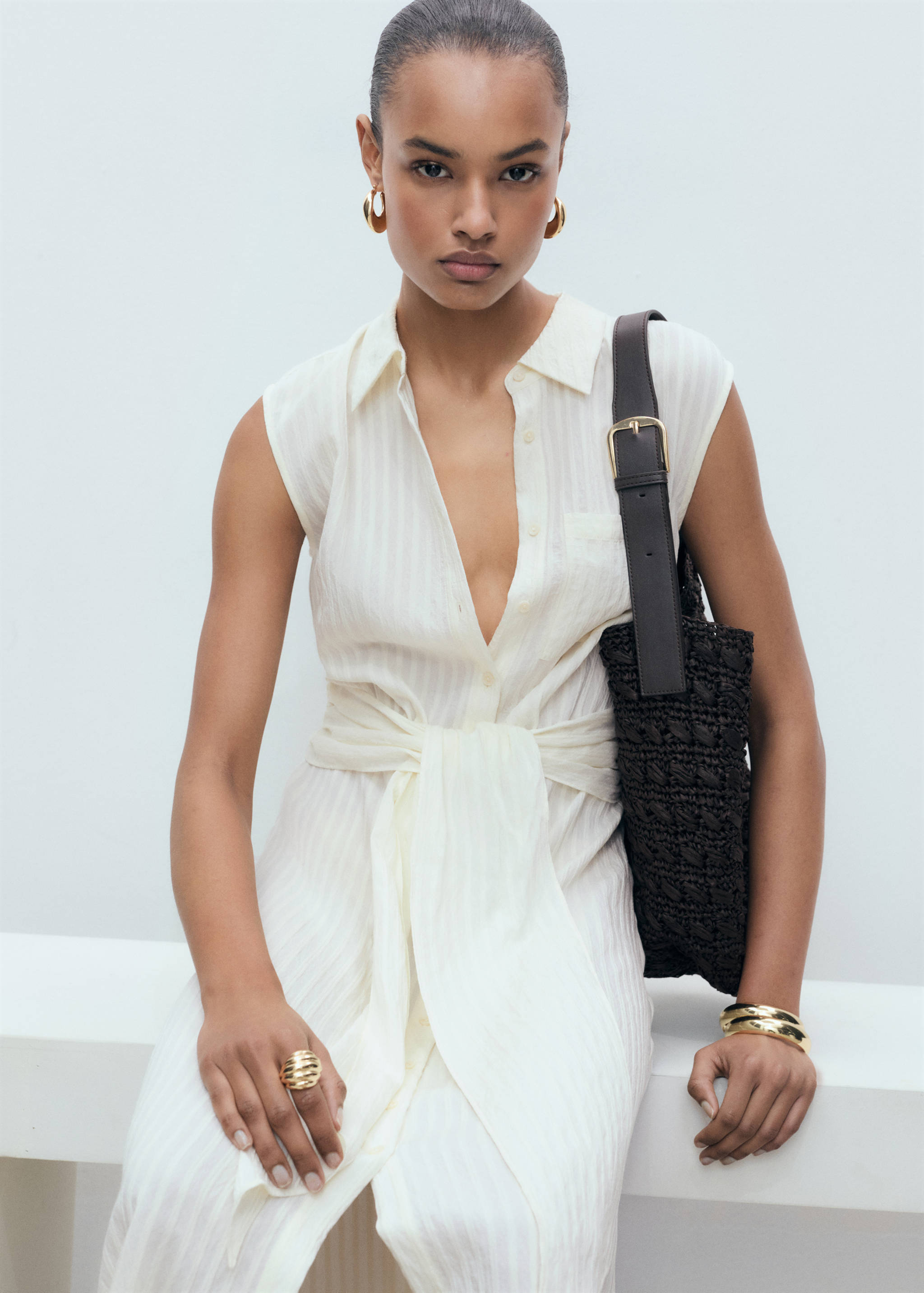 Vestido camiseiro laço - Pormenor do artigo 6