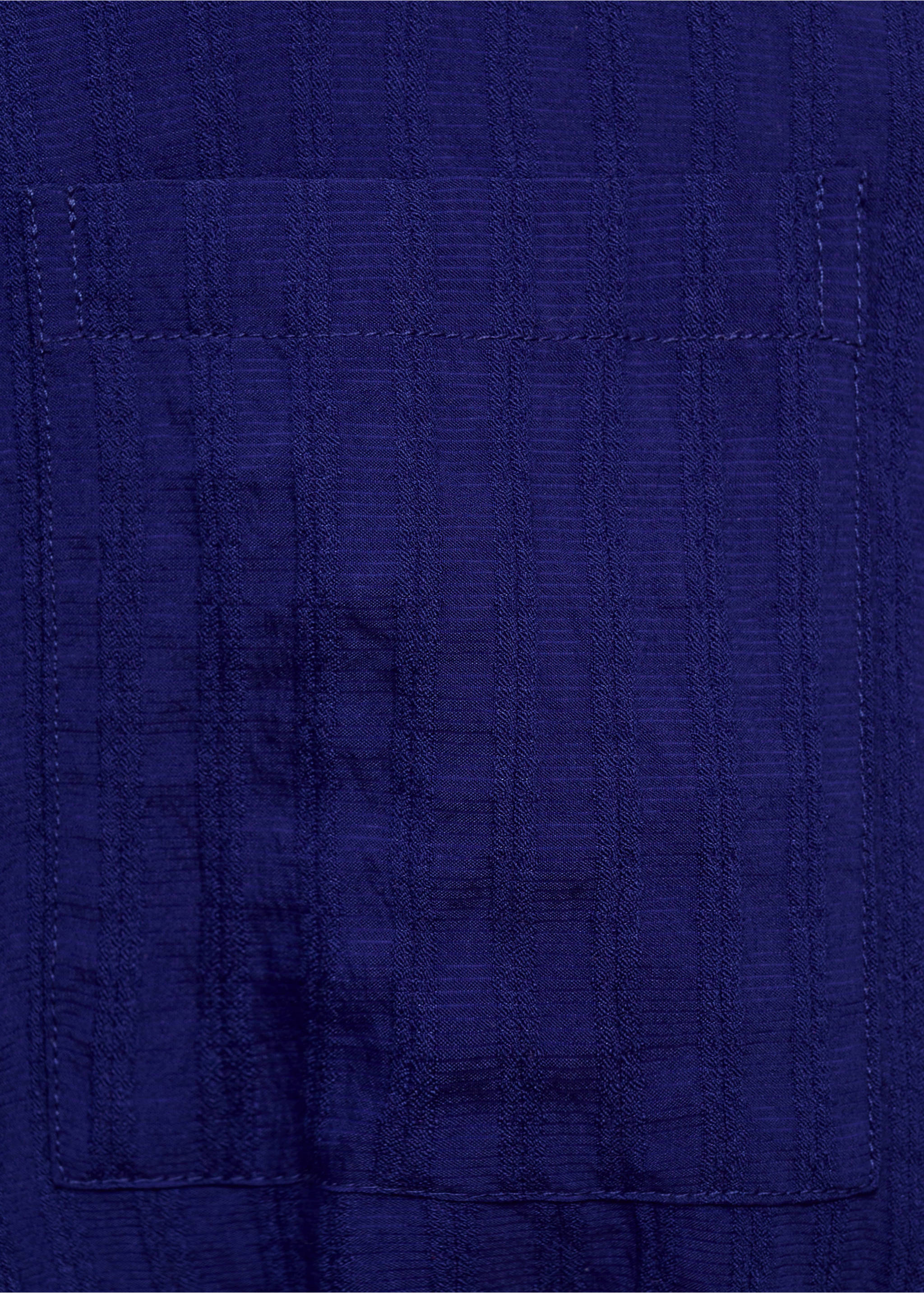 Bow shirt dress - Details of the article 0, Blue. Ref: 87007188-00.