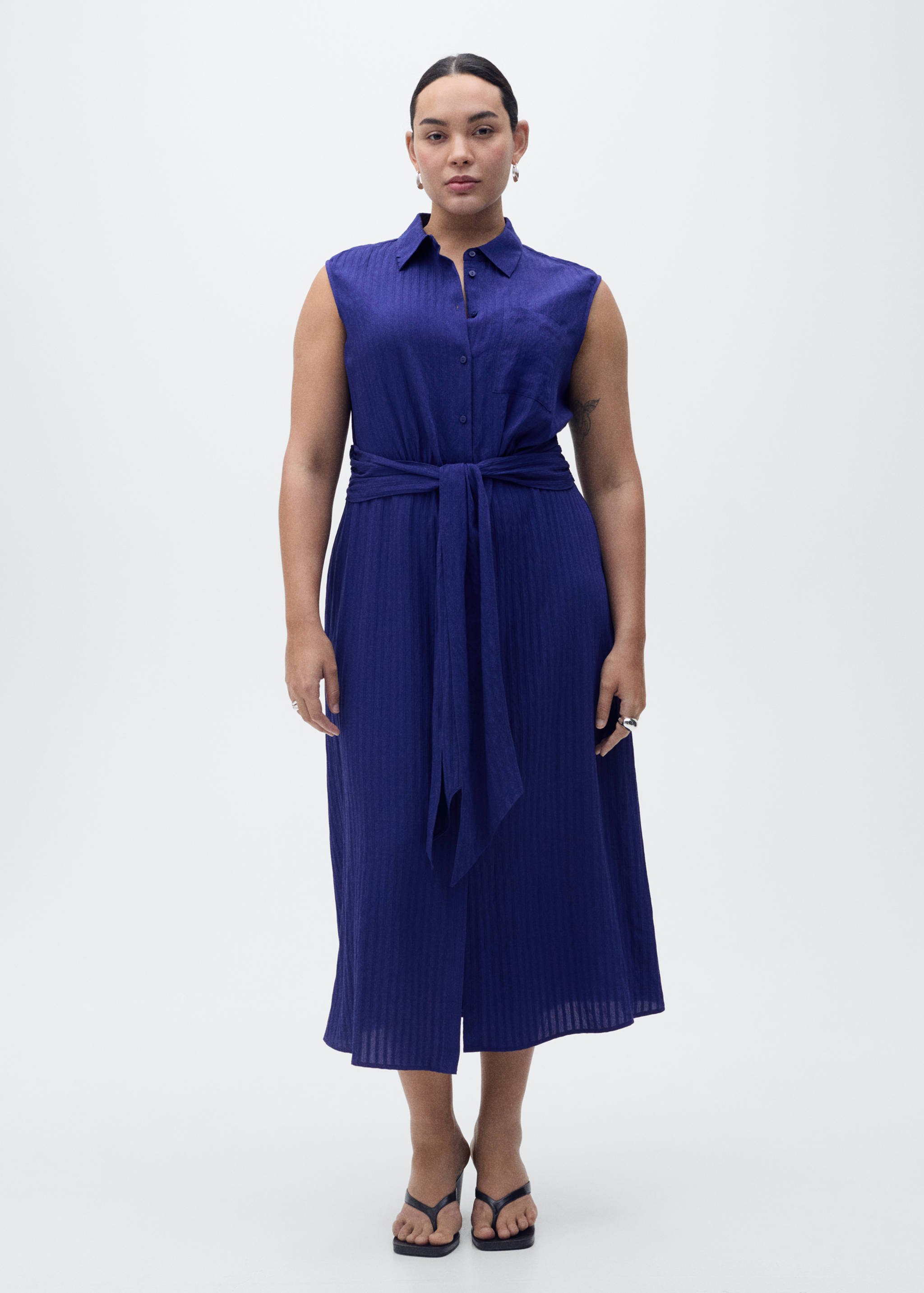 Vestido camiseiro laço - Pormenor do artigo 3