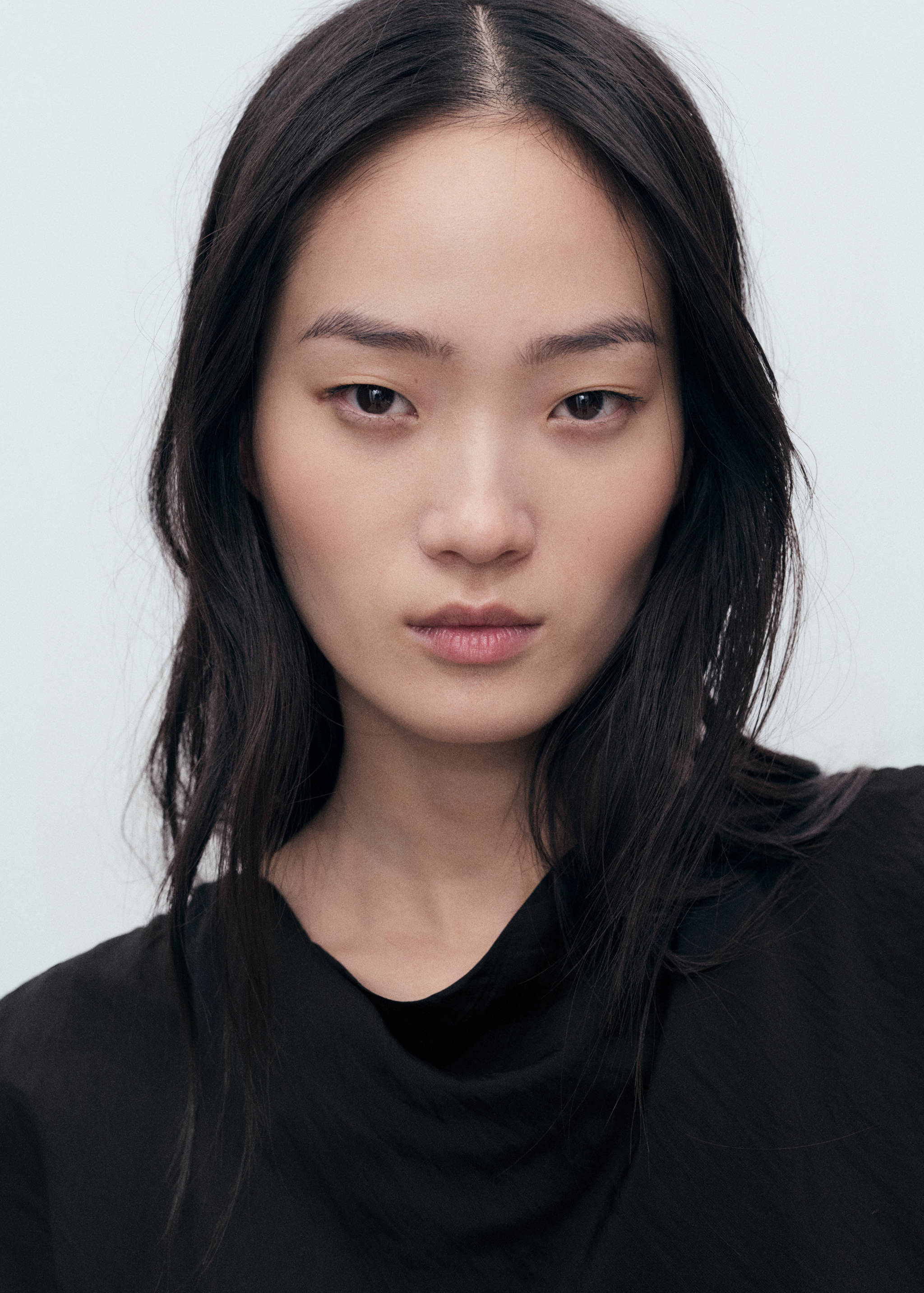 Draped straight dress - Details of the article 1