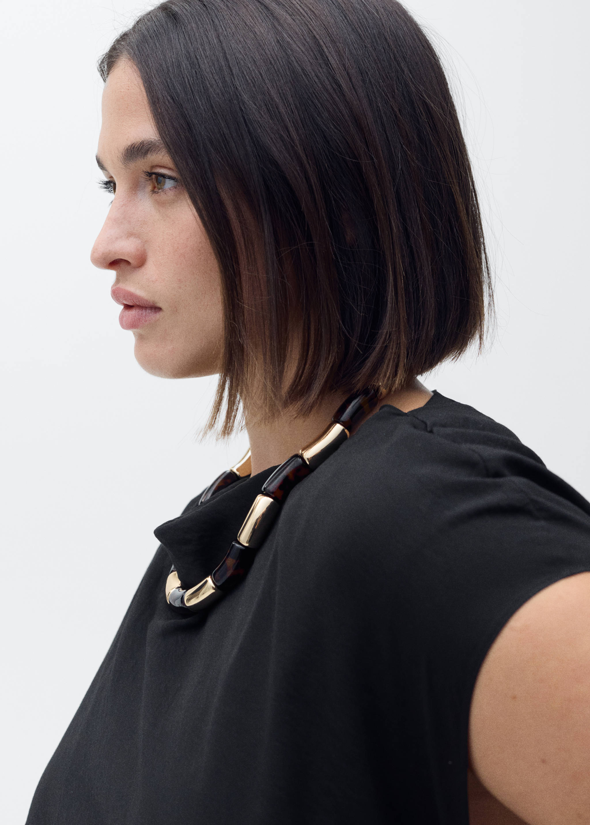 Draped straight dress - Details of the article 4