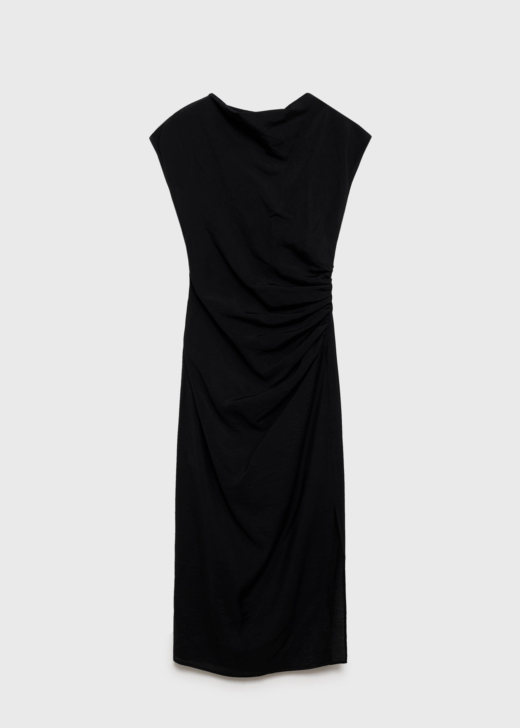 Draped straight dress - Article without model