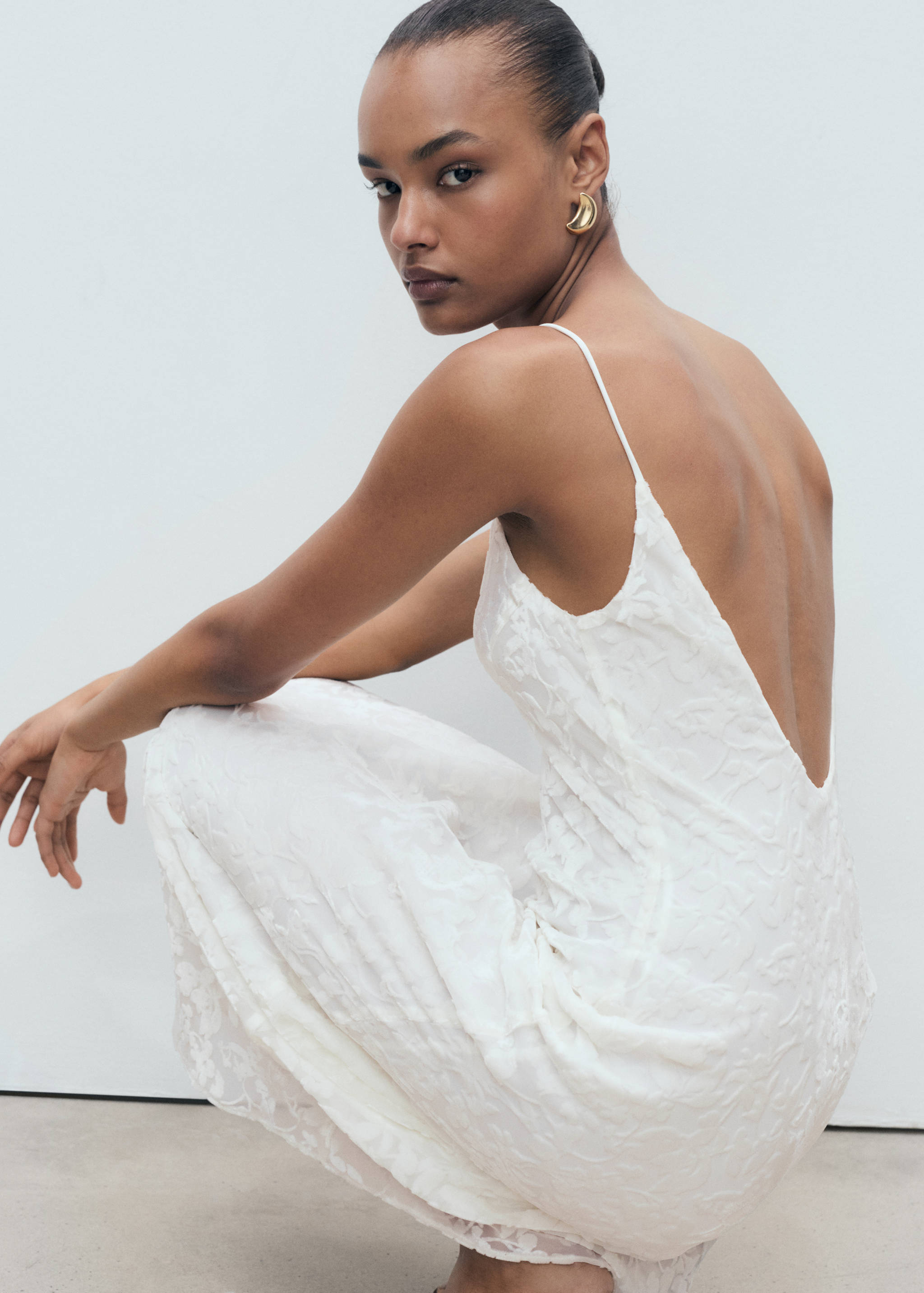 Devoré floral dress - Details of the article 2