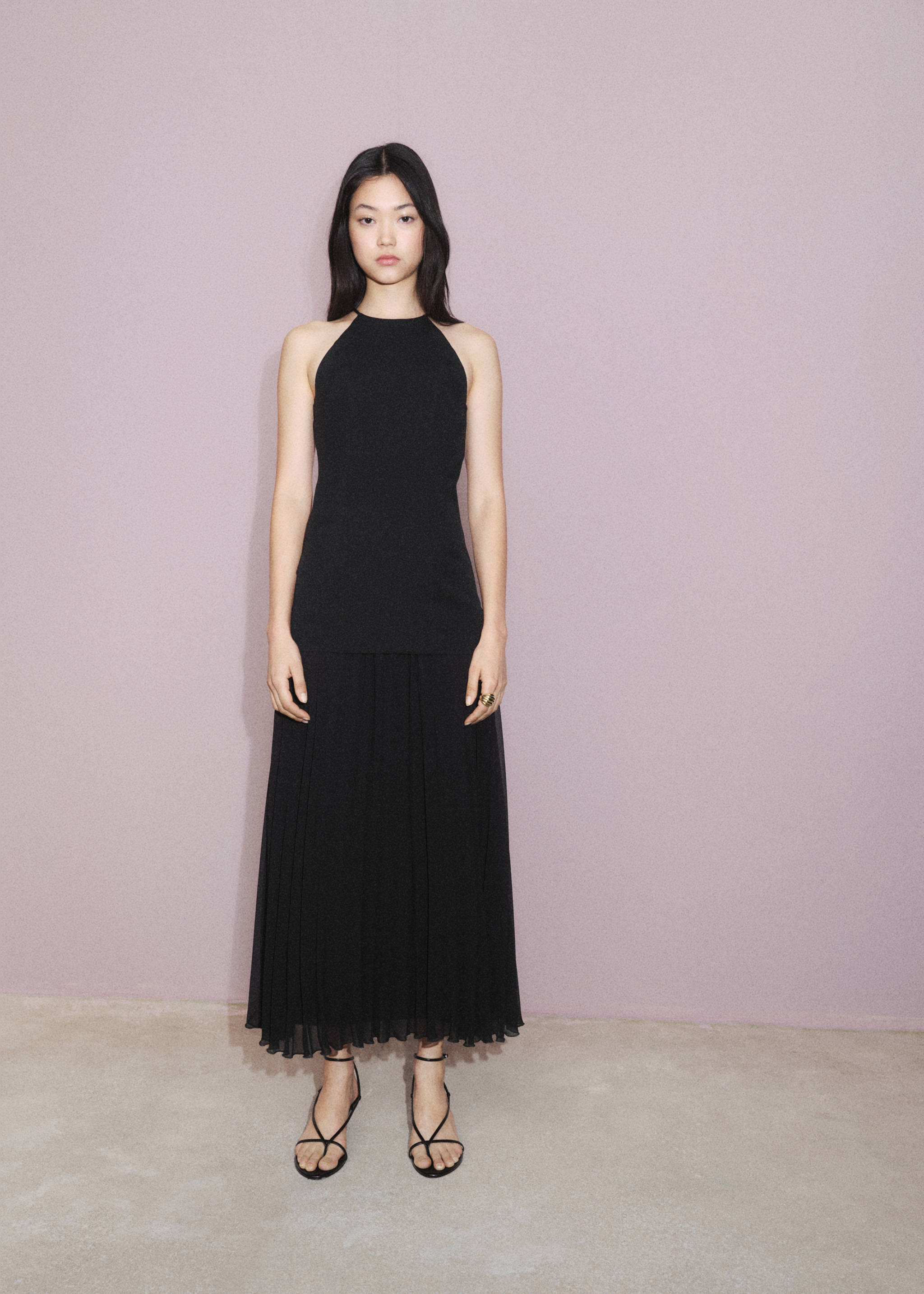 Vestido evasé combinado - Detalle del artículo 6