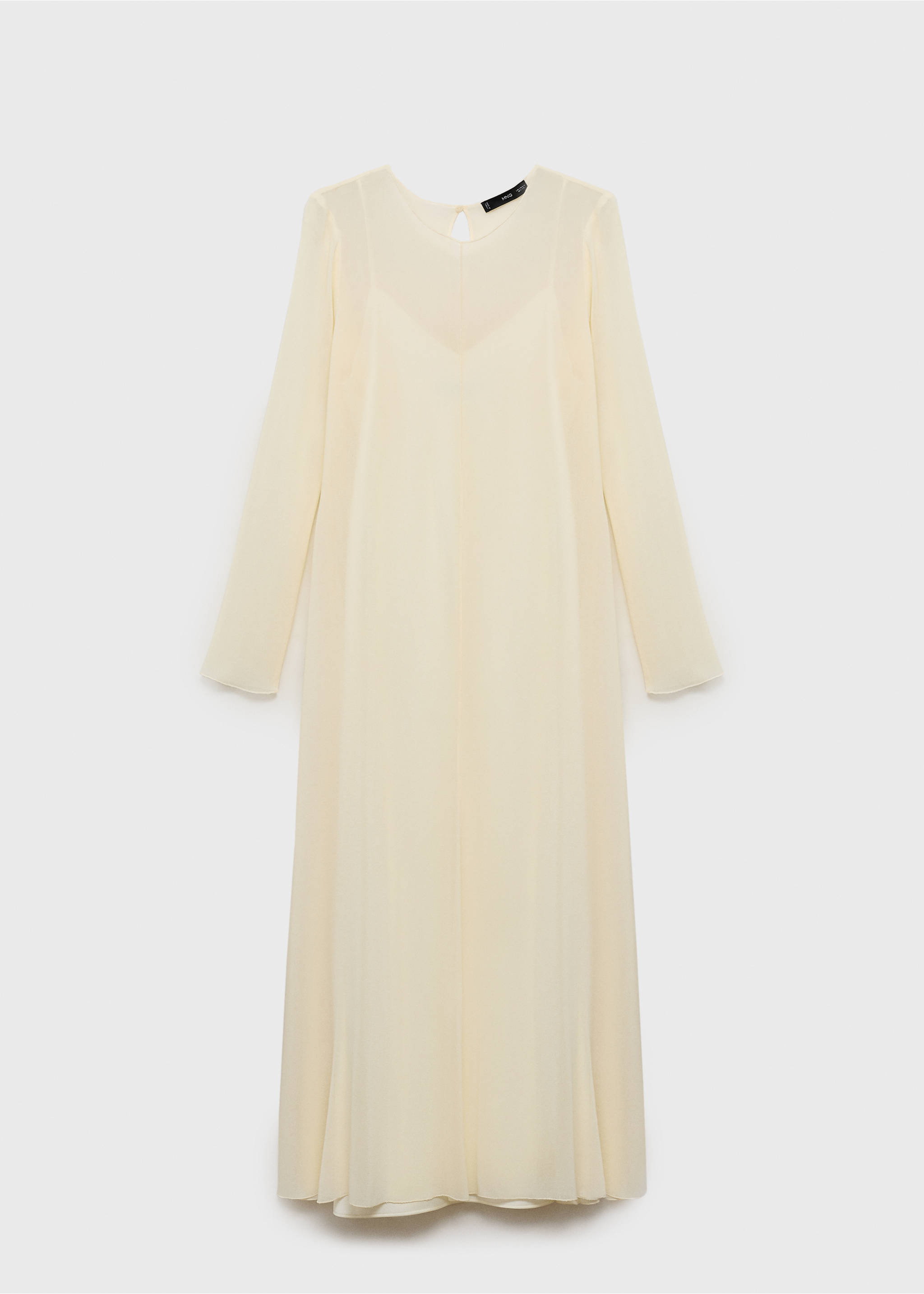 Robe combinée semi-transparente - Article sans modèle, Écru. Ref: 87007199-00.