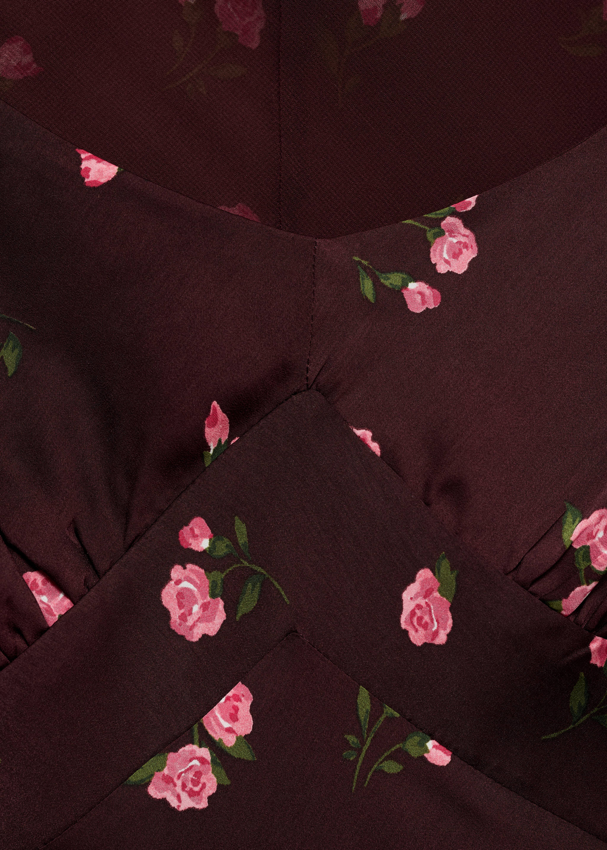 Short-sleeved floral midi-dress - Details of the article 8