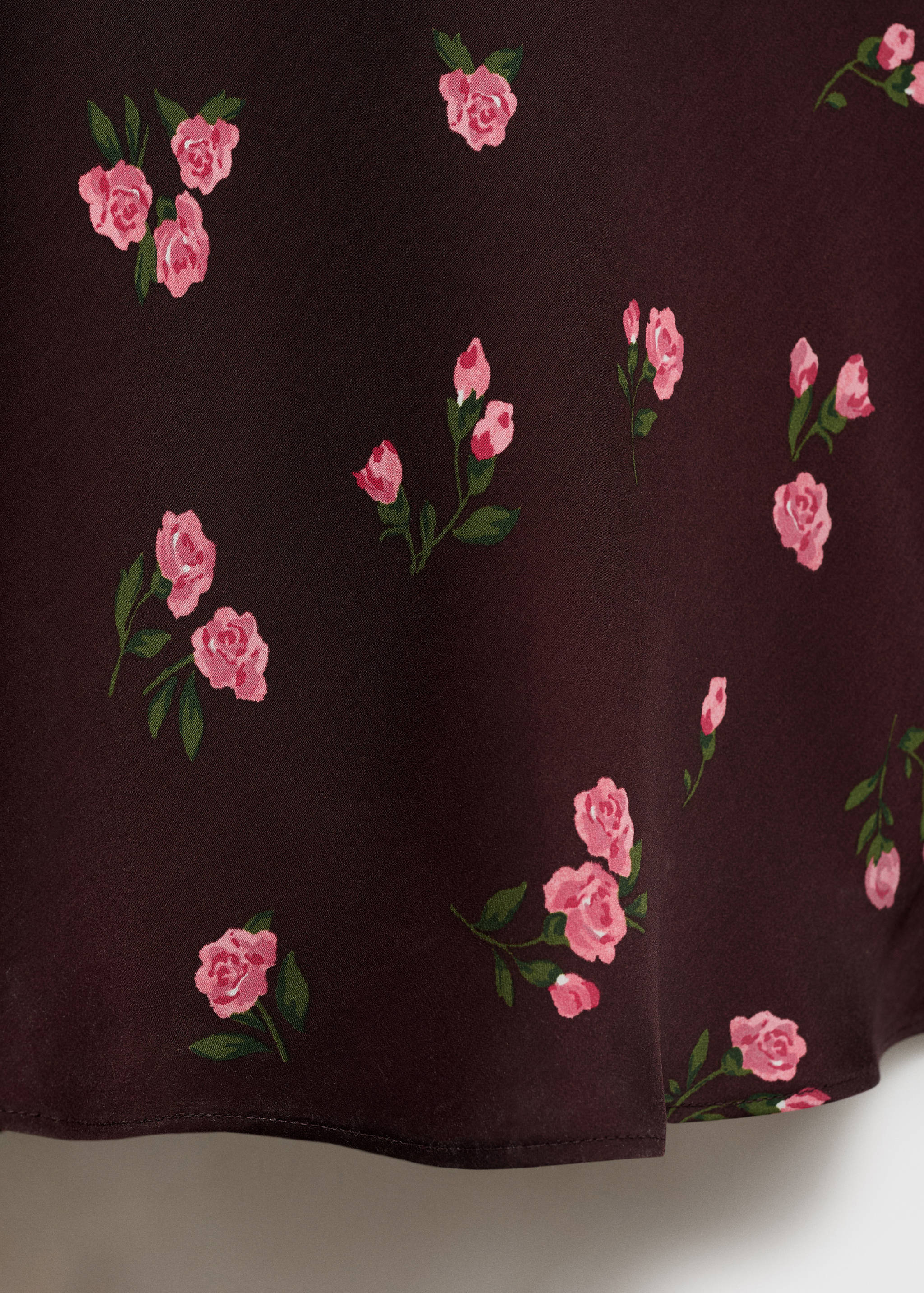 Short-sleeved floral midi-dress - Details of the article 0