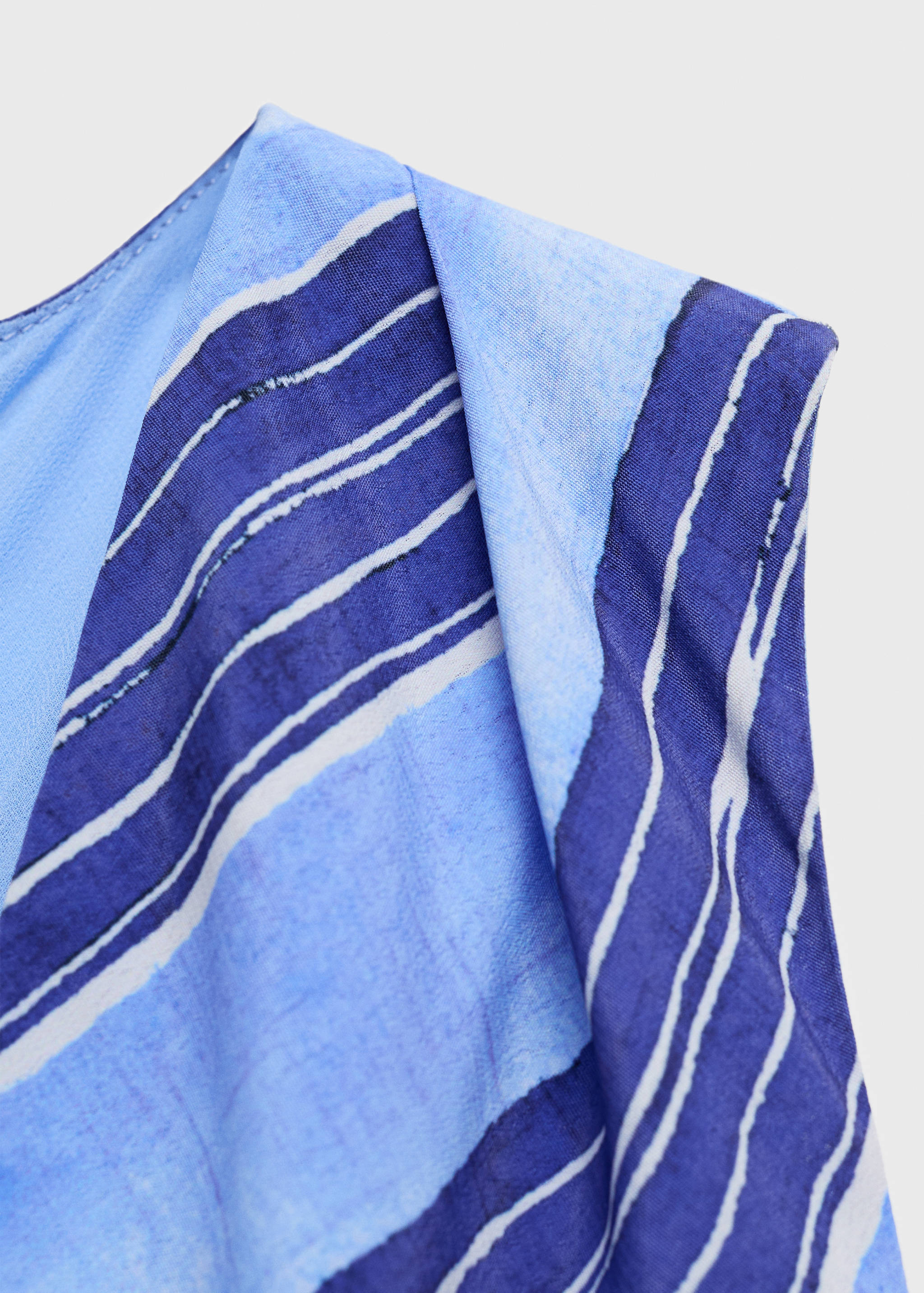 Striped flared dress - Details of the article 8