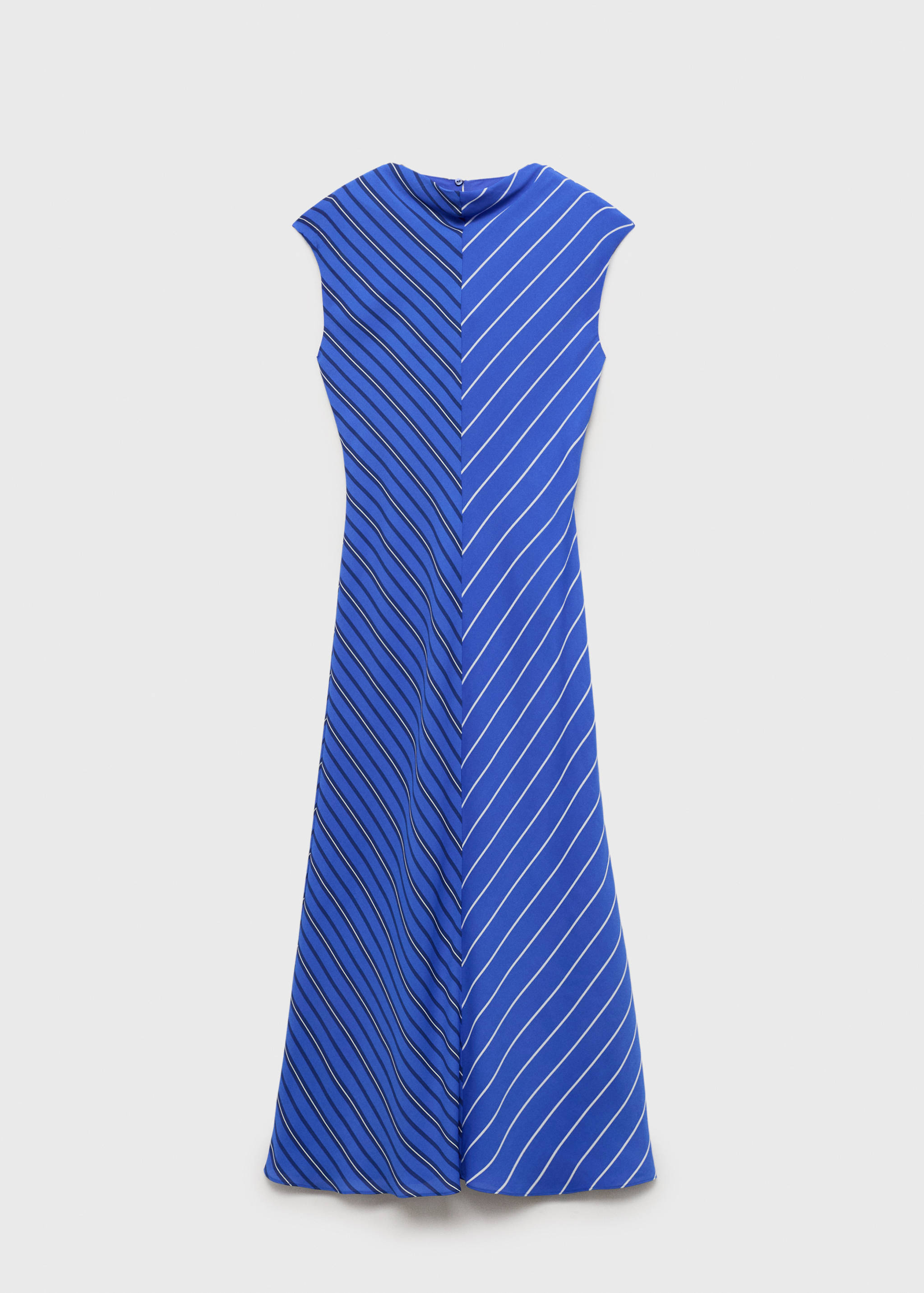 Combined striped flared dress - Article without model