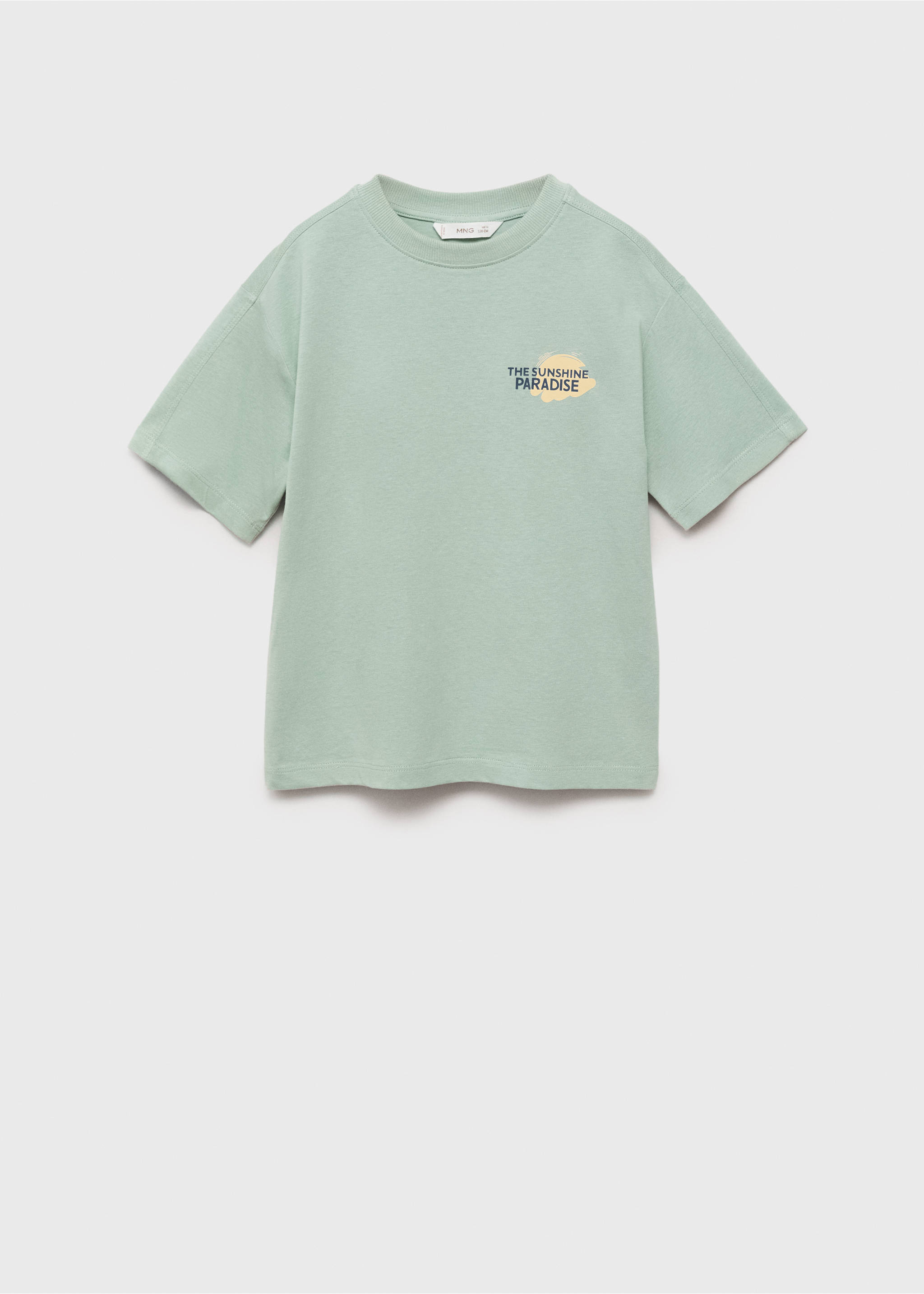 T-shirt coton imprimé - Article sans modèle, Vert. Ref: 87007713-00.