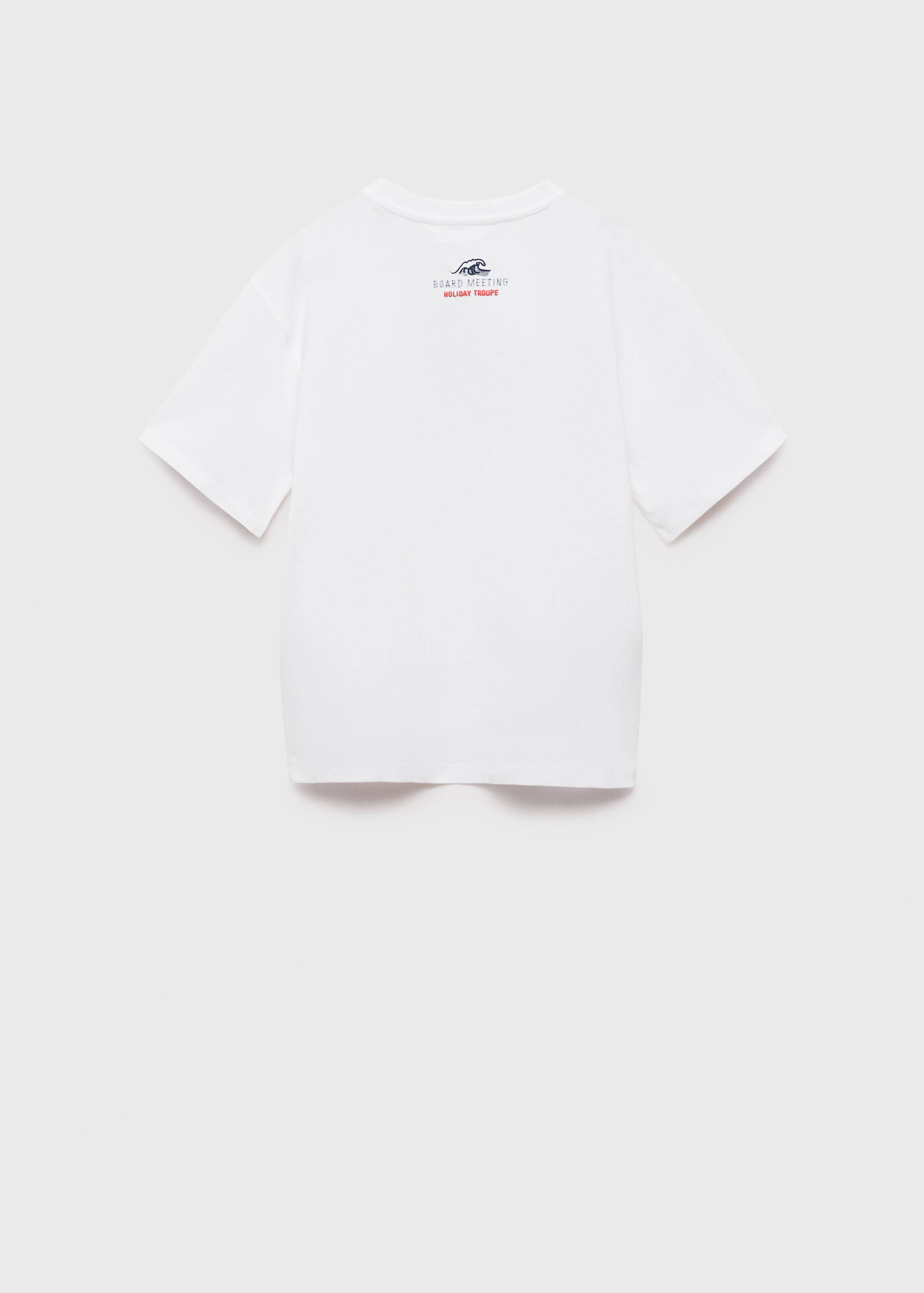 Embossed printed t-shirt - Reverse of the article