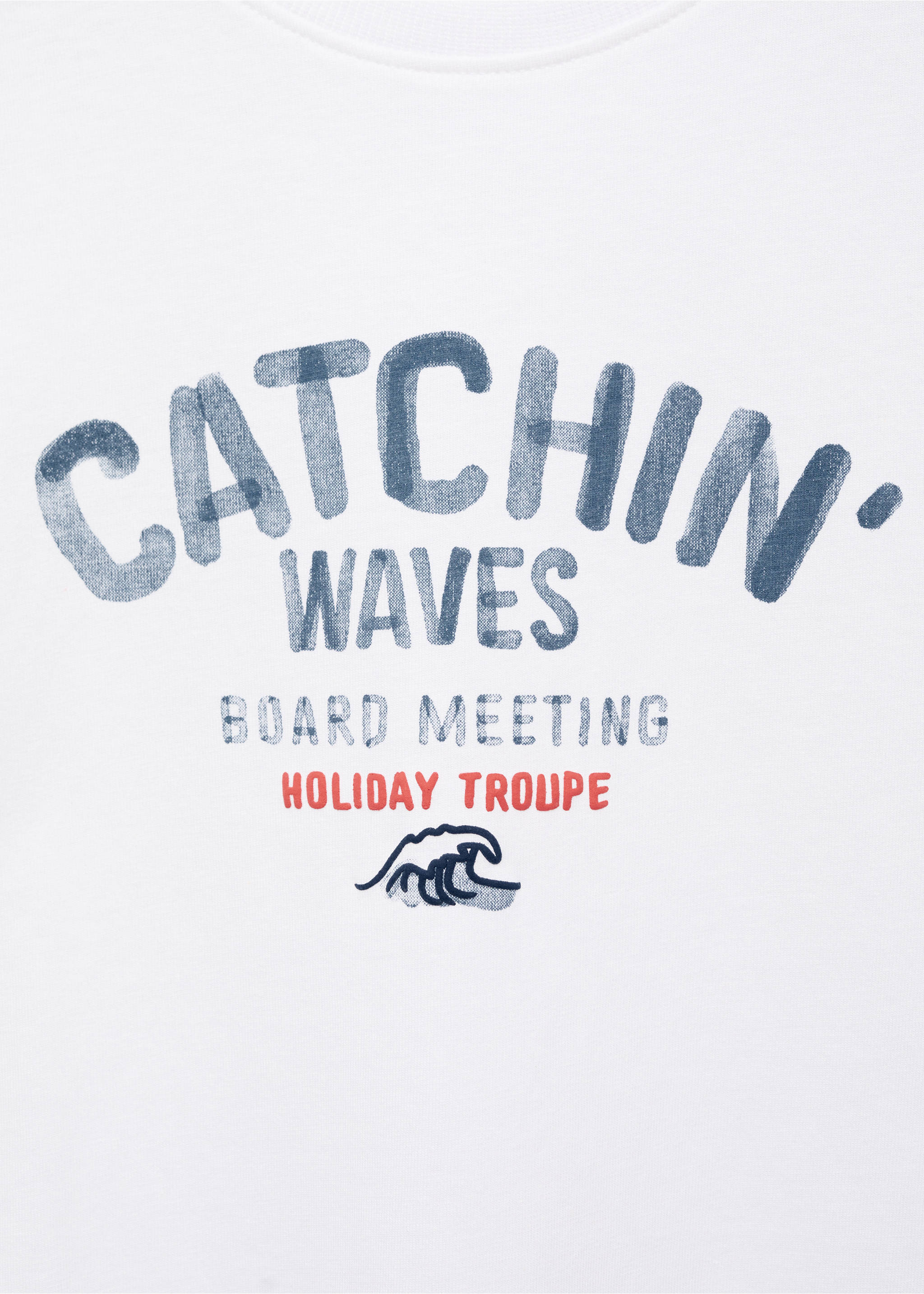 Embossed printed t-shirt - Details of the article 8, Off White. Ref: 87007717-00.