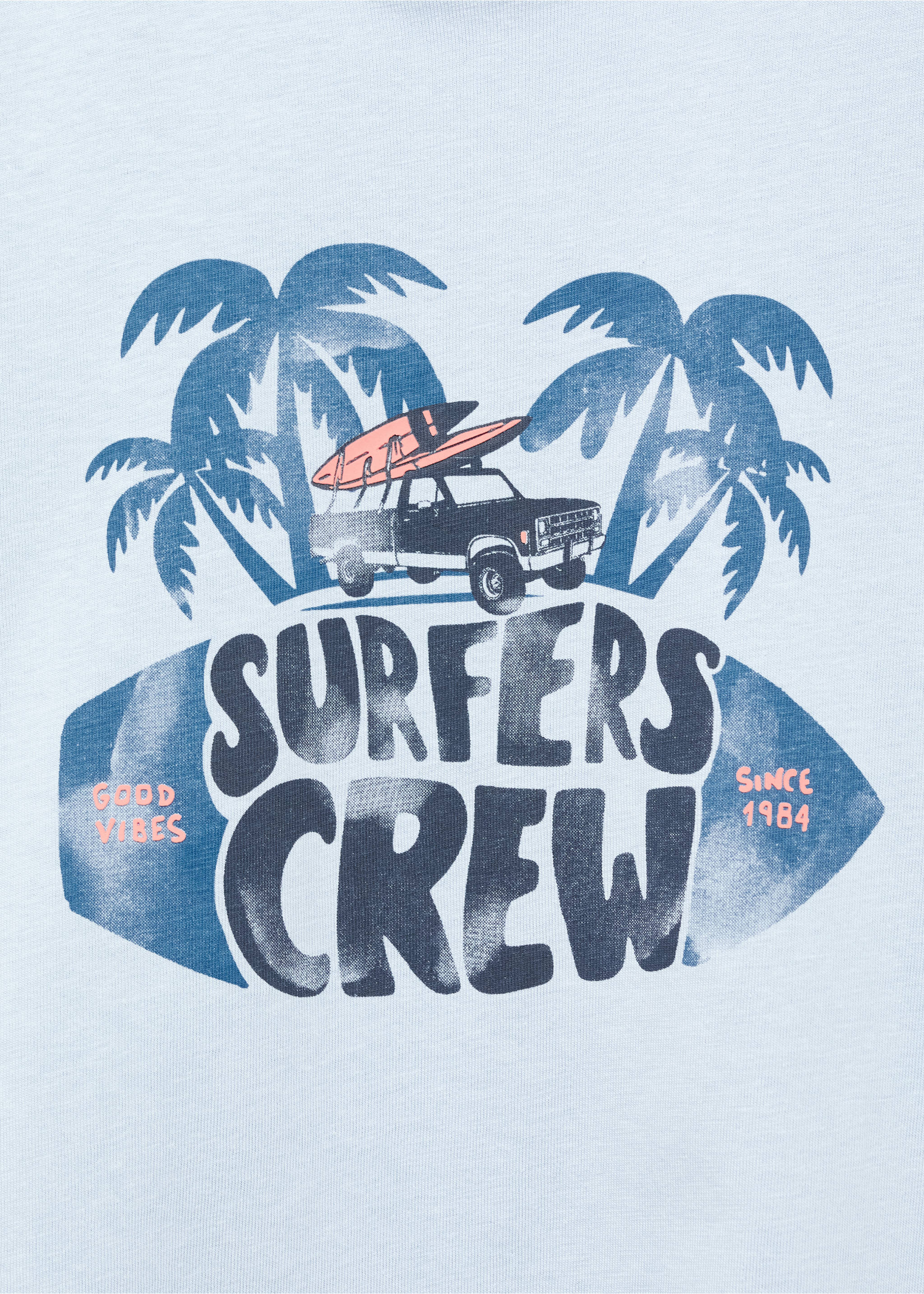 T-shirt imprimé surf - Détail de l'article 8, Bleu. Ref: 87007718-00.