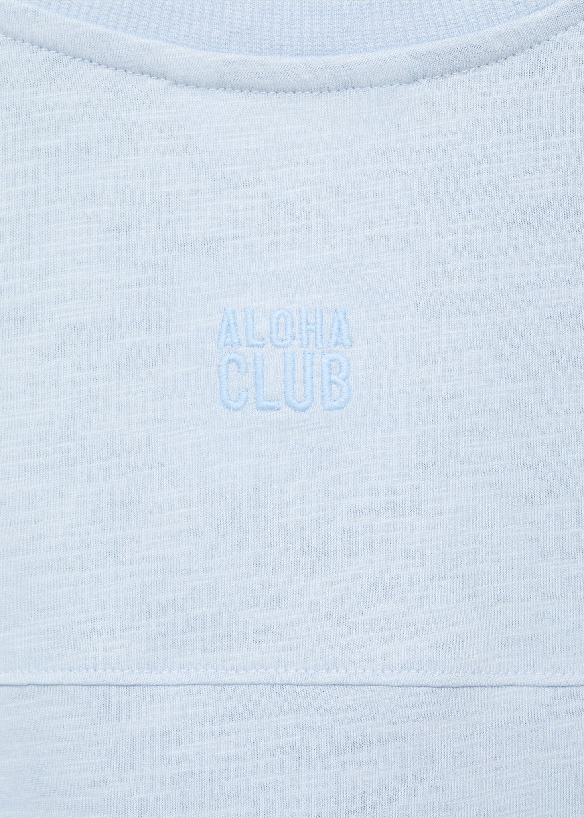 Patch pocket T-shirt - Details of the article 0, Blue. Ref: 87007719-00.