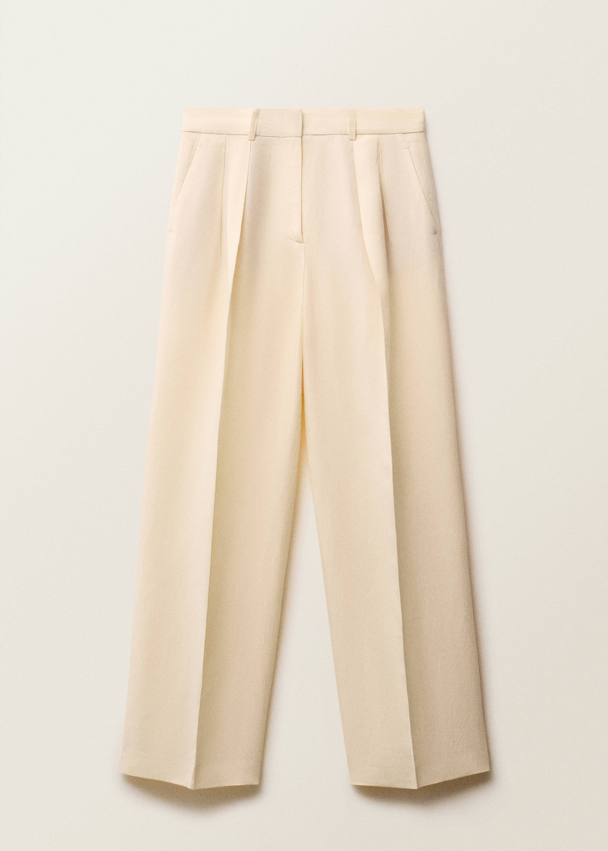 Pantalon de costume droit lin mélangé - Article sans modèle