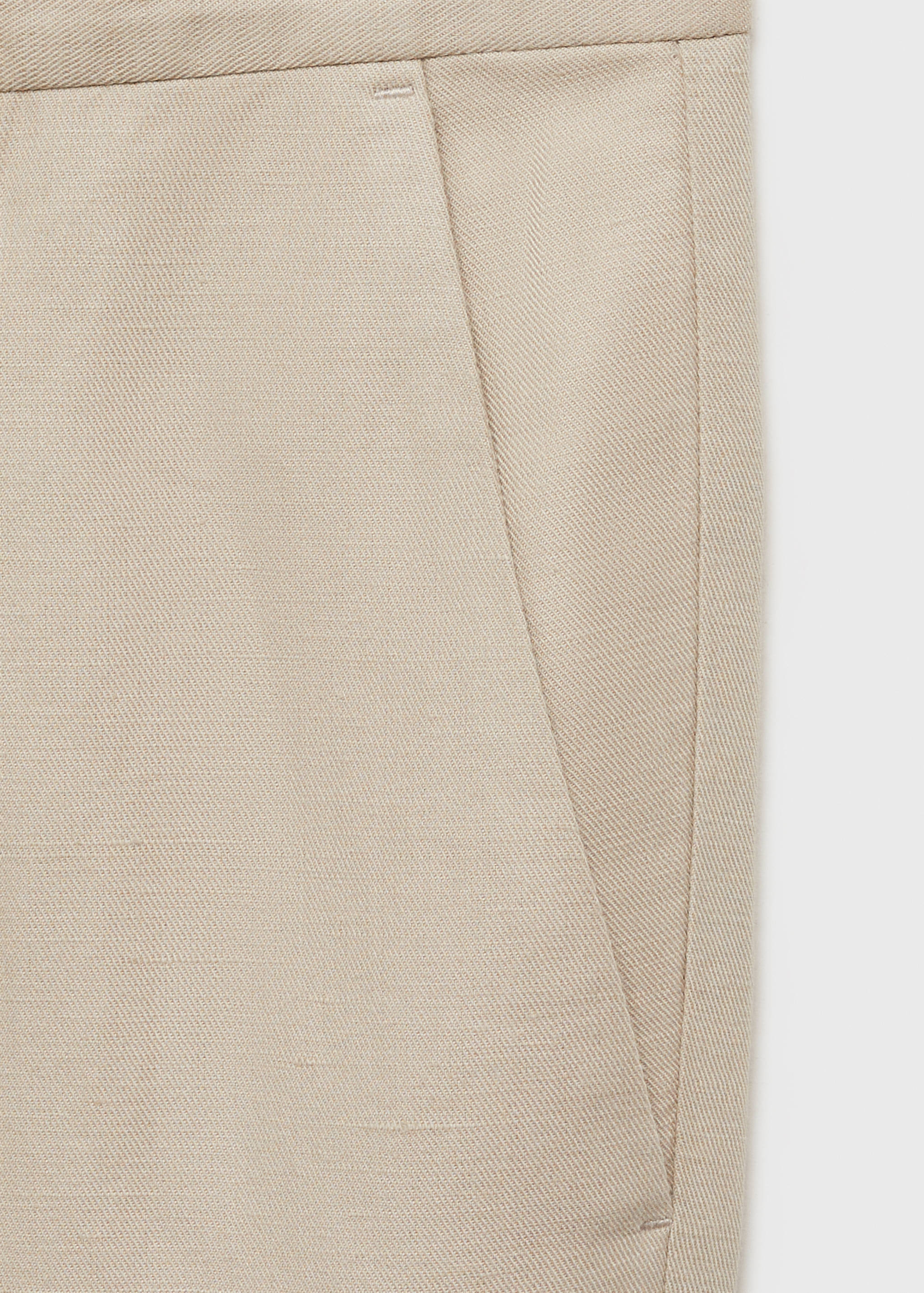Regular-fit linen trousers - Details of the article 8