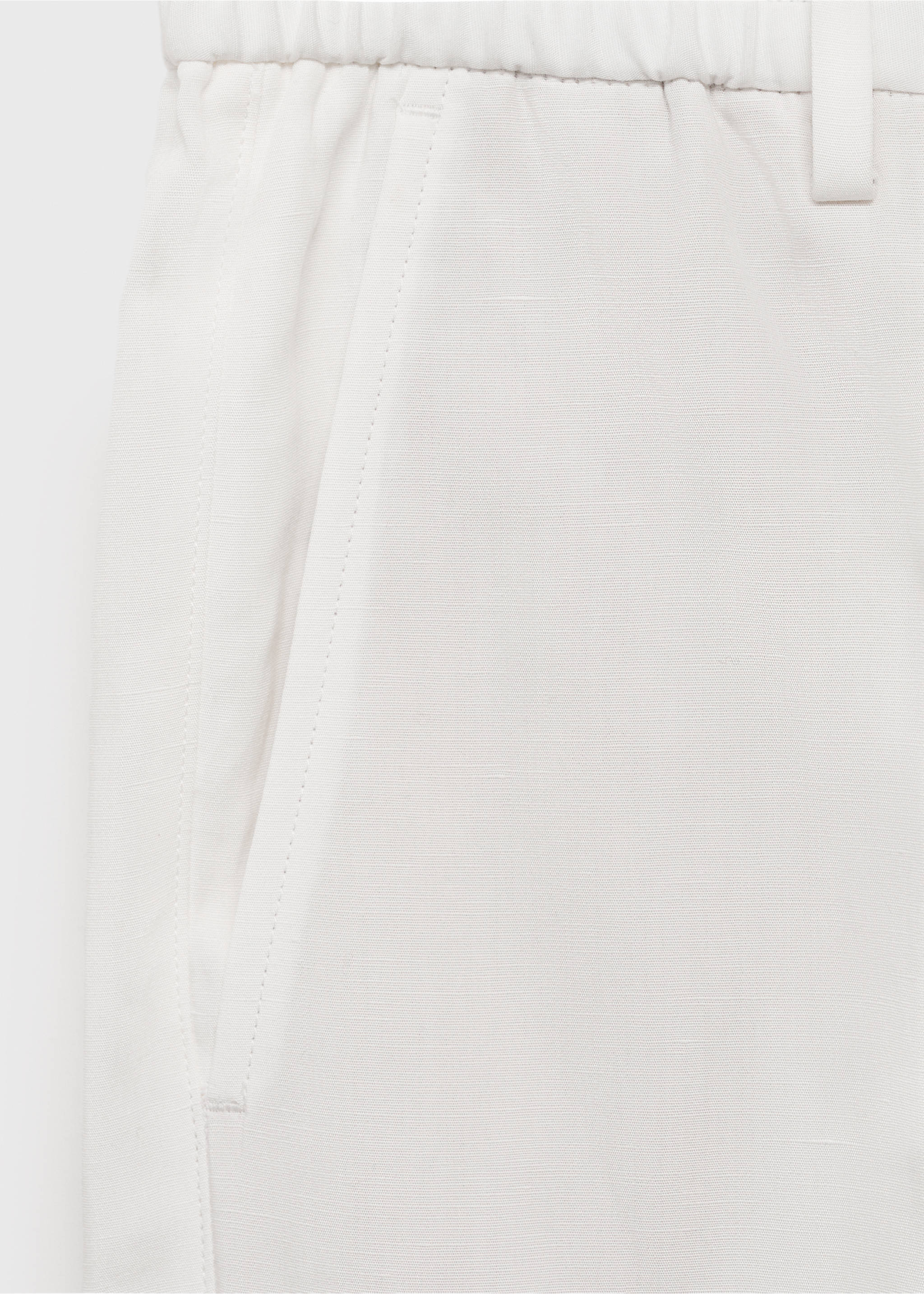 Bermuda lyocell slim-fit - Détail de l'article 0, Blanc cassé. Ref: 87007899-00.