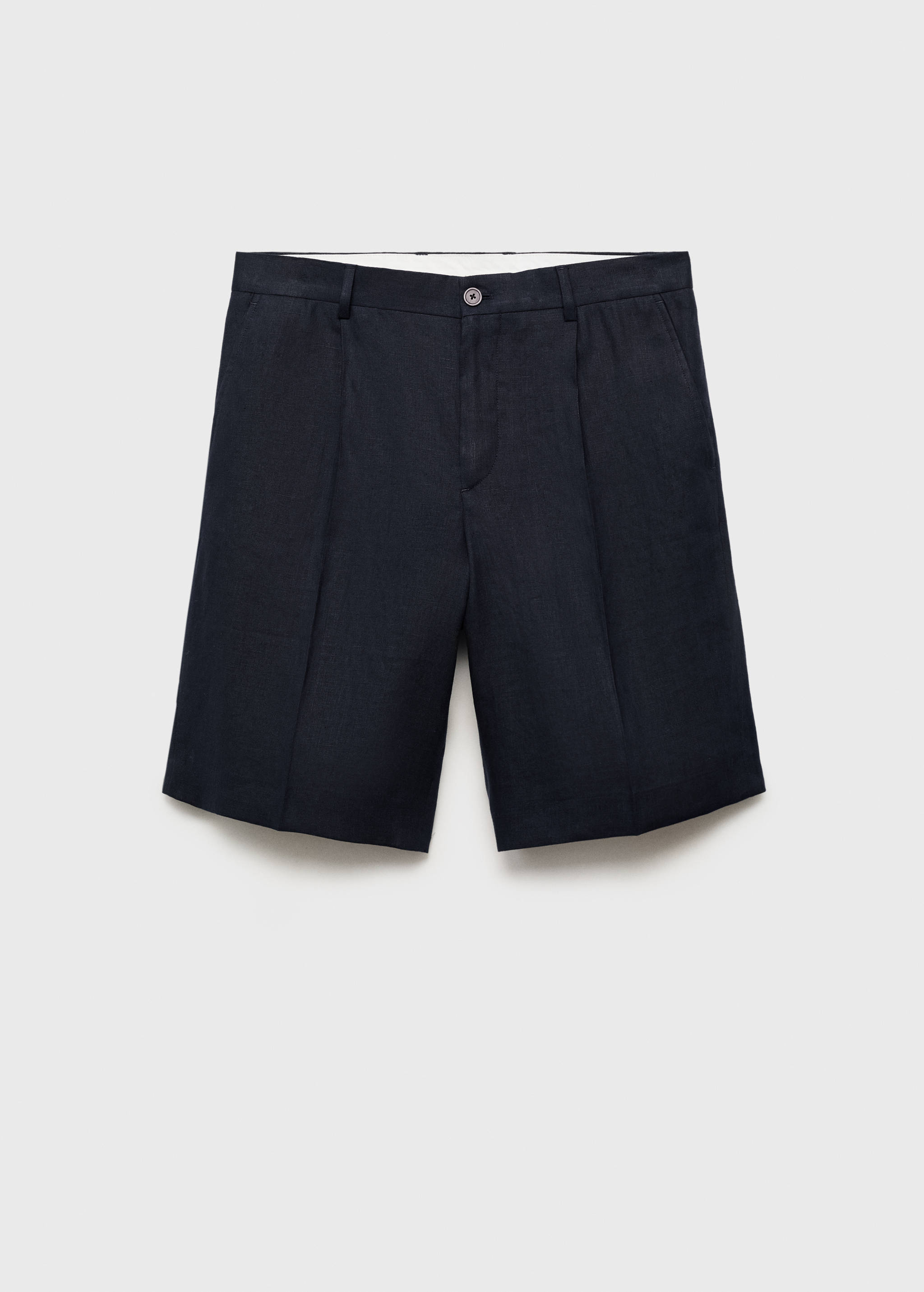 Calções slim fit de 100% linho - Artigo sem modelo