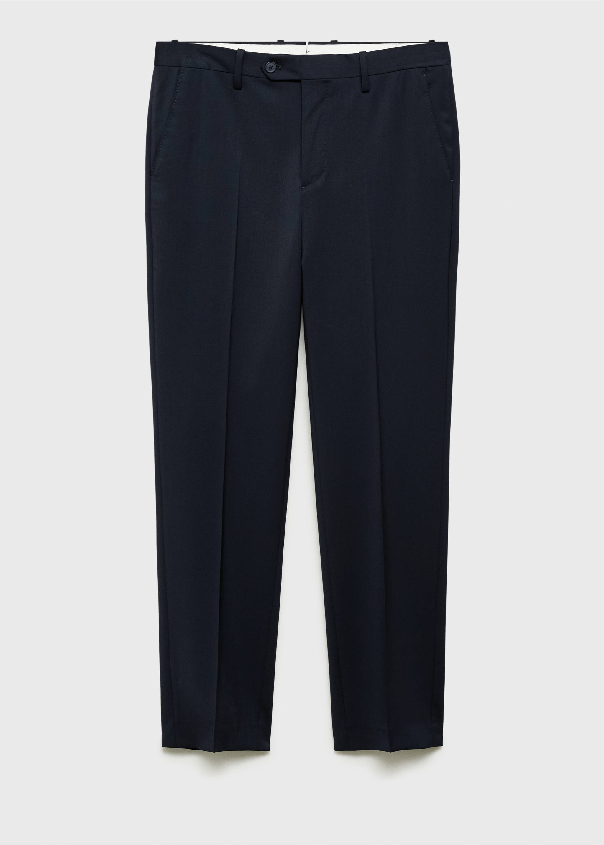 Pantalon de costume en laine froide - Article sans modèle, Bleu. Ref: 87007901-00.