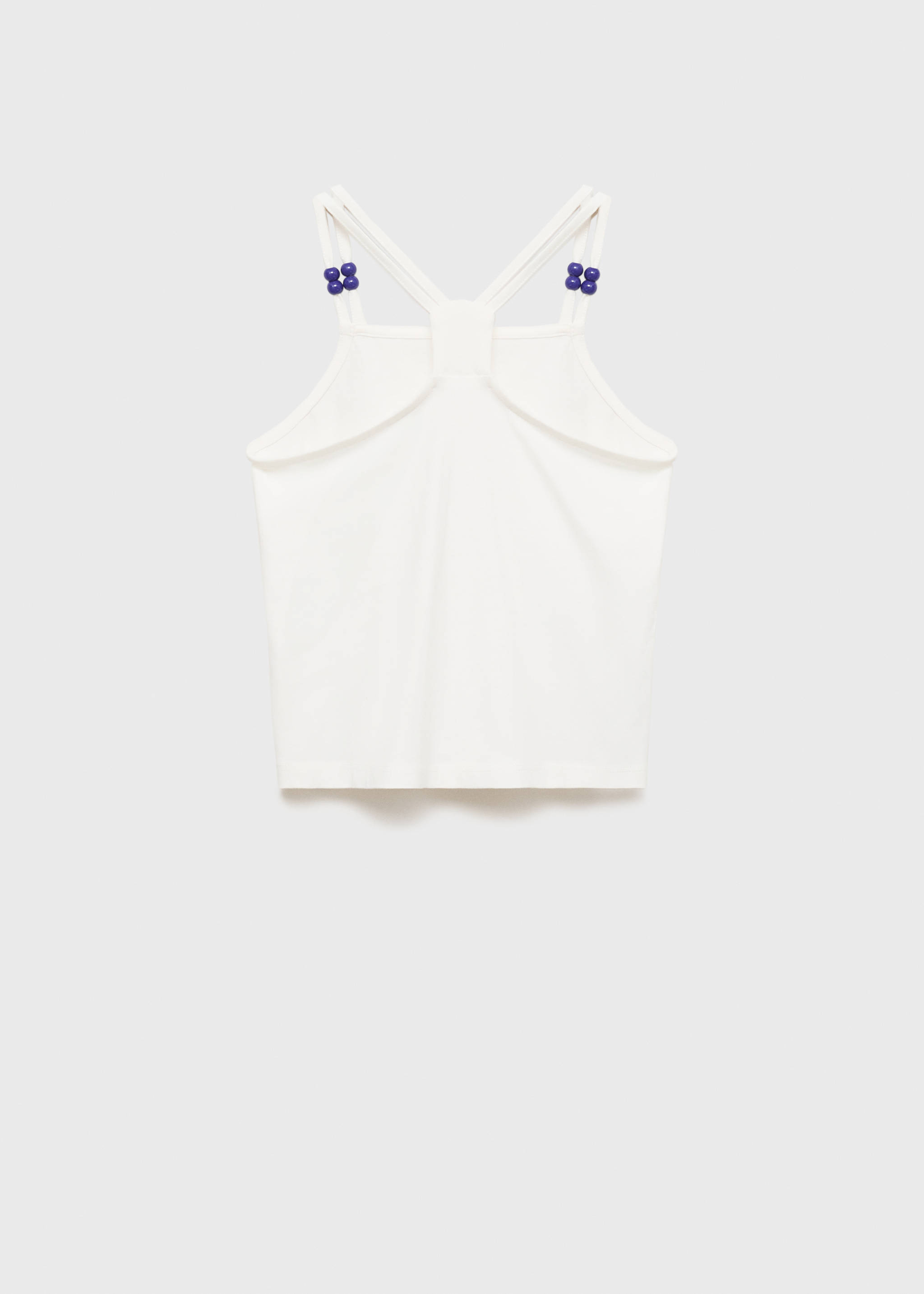 Bead detail T-shirt - Reverse of the article