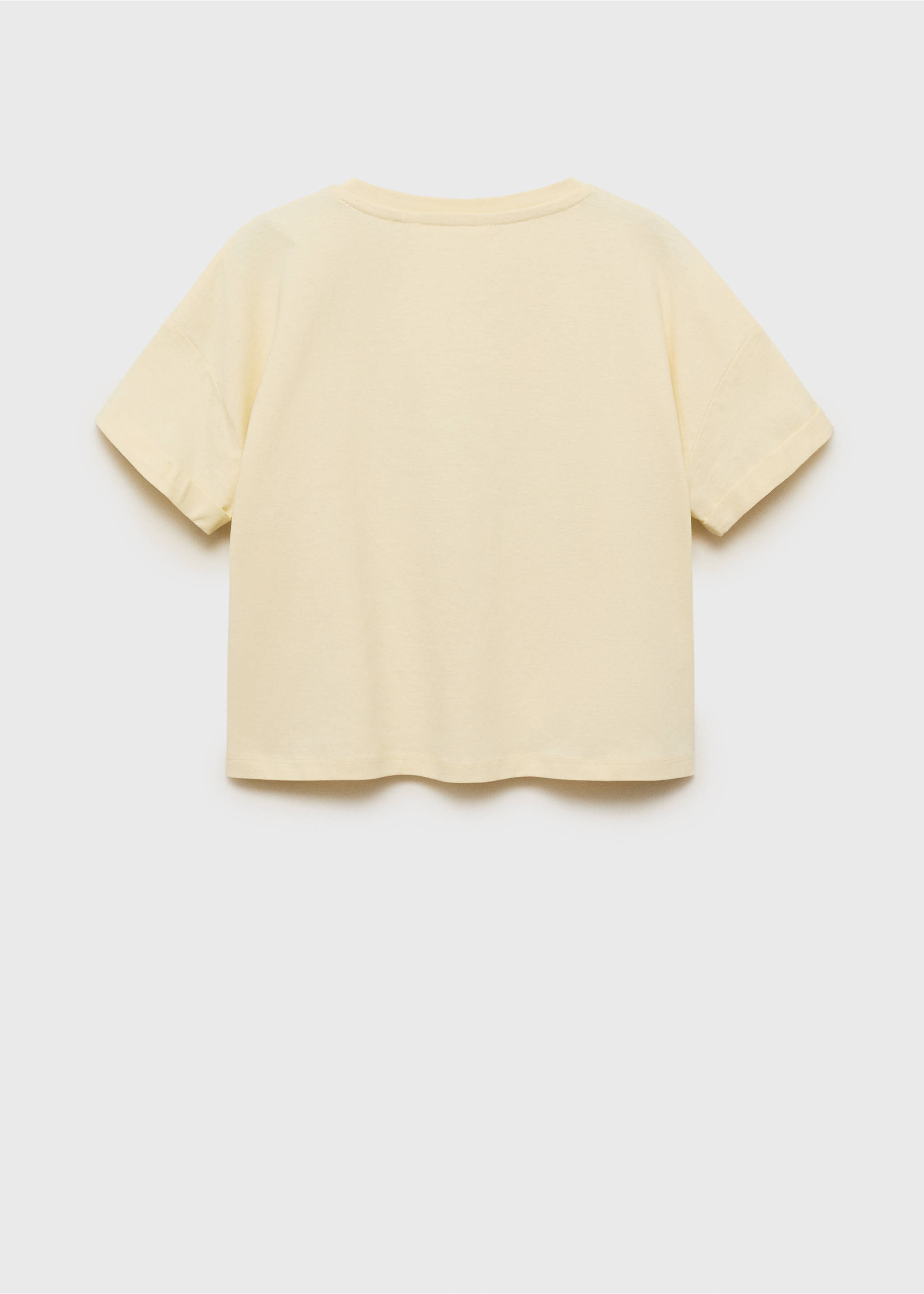 T-shirt imprimé plage - Verso de l’article, Jaune pastel. Ref: 87007906-00.