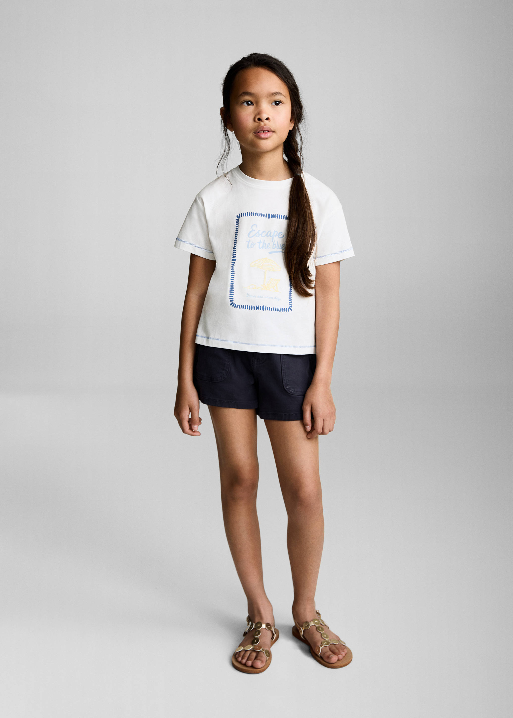 Camiseta algodón estampado - Plano general