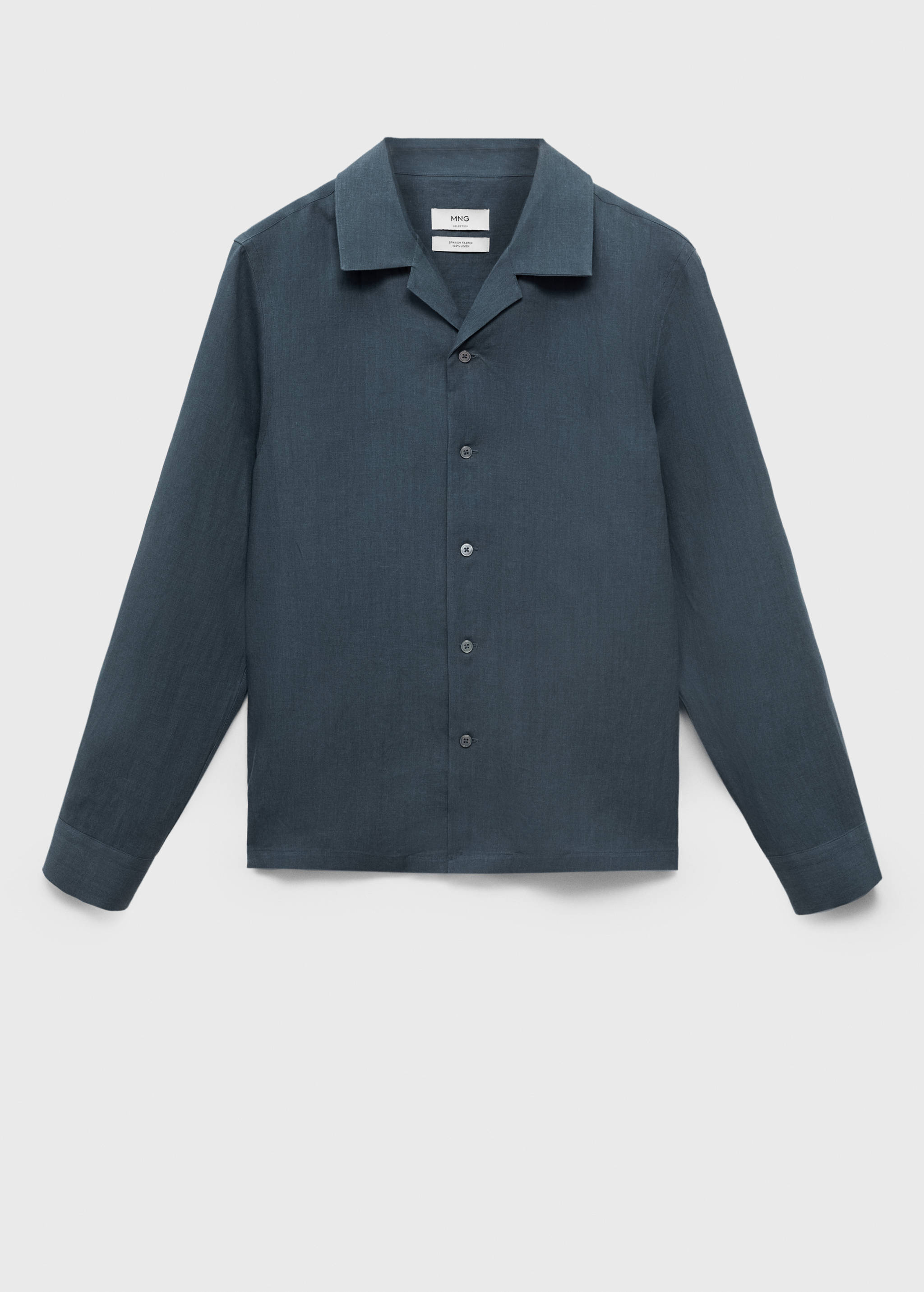 100% linen bowling-collar shirt - Article without model