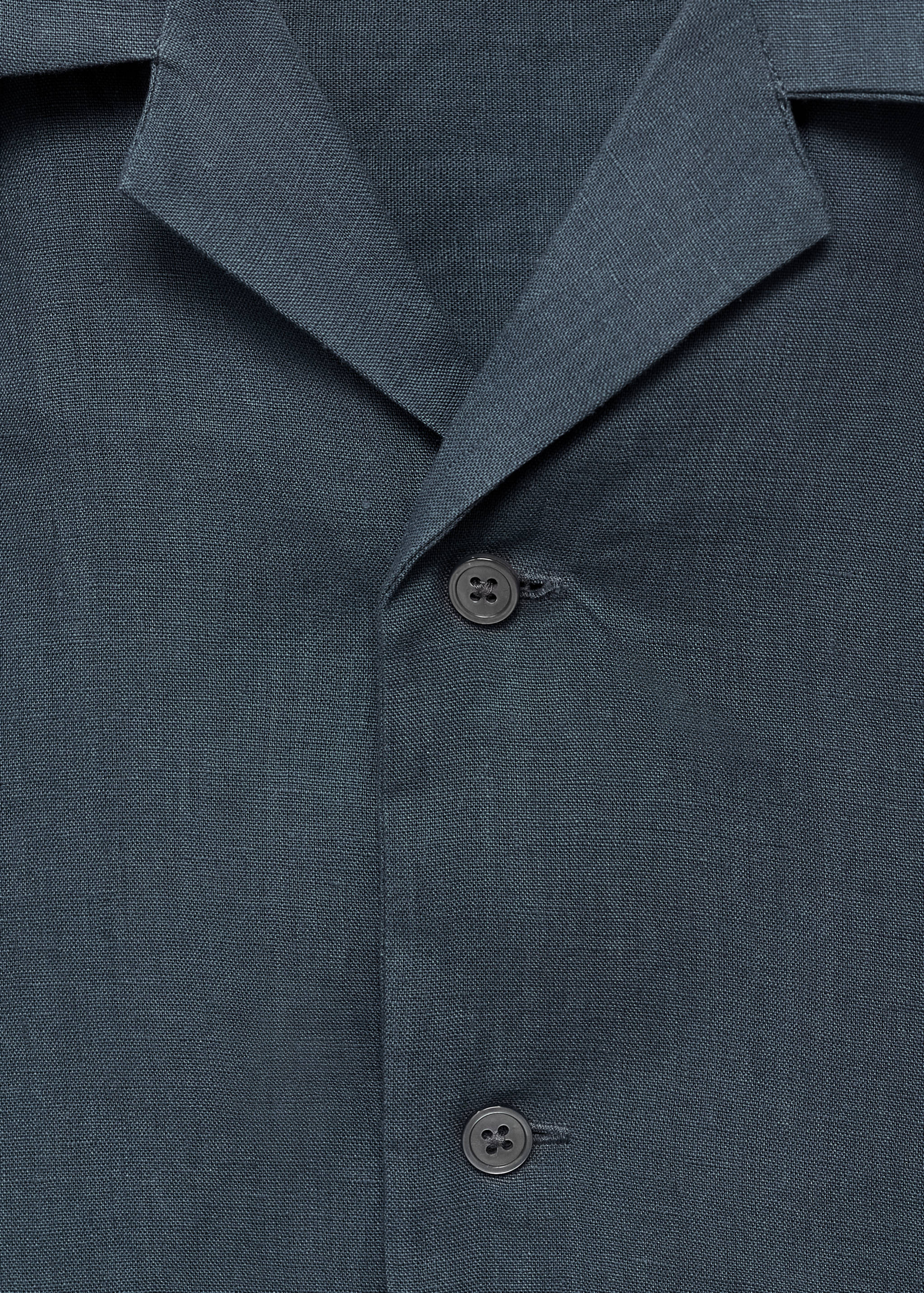 100% linen bowling-collar shirt - Details of the article 8
